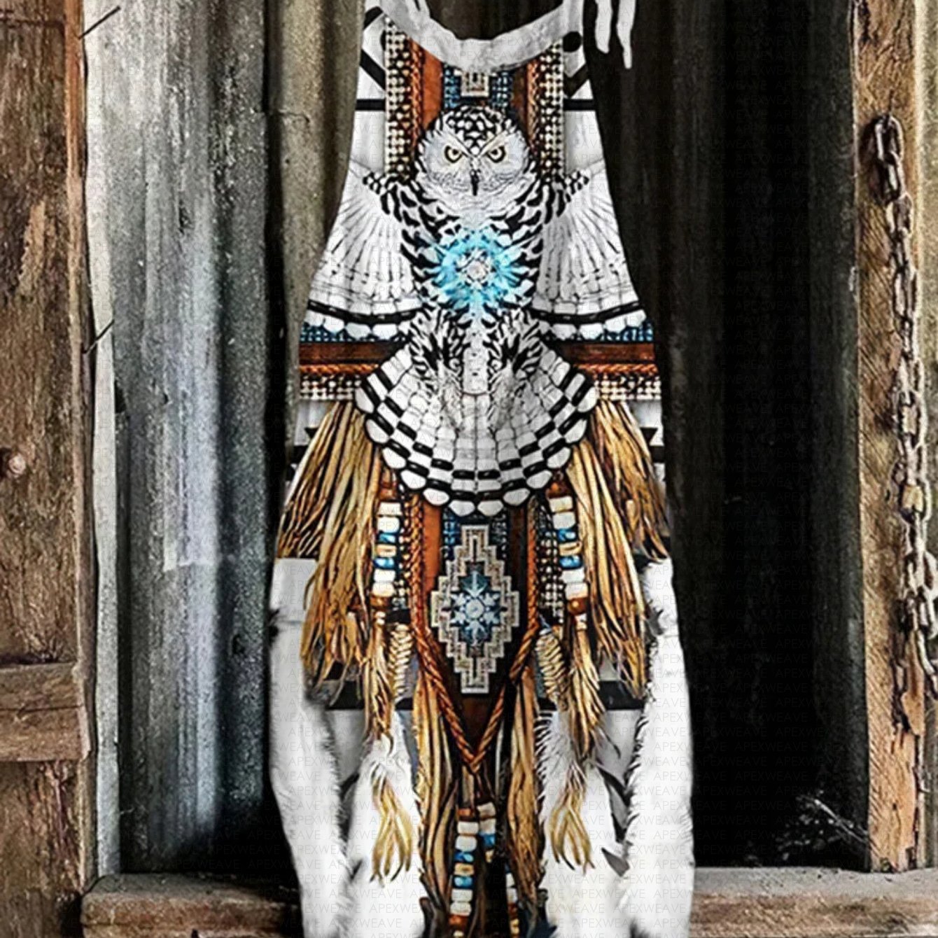 Casual Jumpsuit With A Bohemian Ethnic Print For Women - Comfortable And Breathable, Fashionable And , Perfect For Wearing , Summer, And Fall, Featuring A Vintage Design