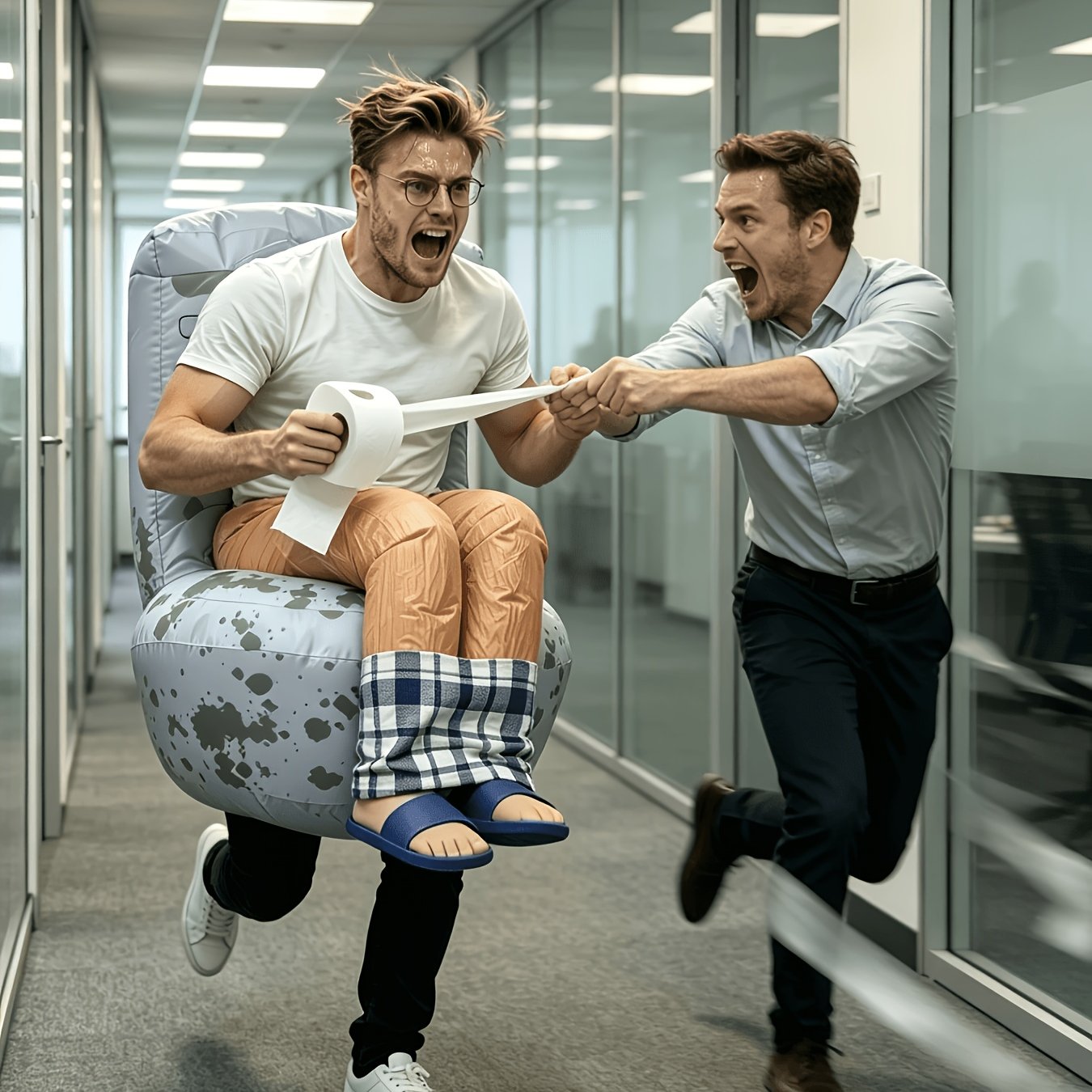 TEMU Costume de Siège de Toilette pour Adulte - Convient pour Halloween, Noël, Pâques, Fêtes, Carnavals, Réunions de Team-building, Spectacles sur et