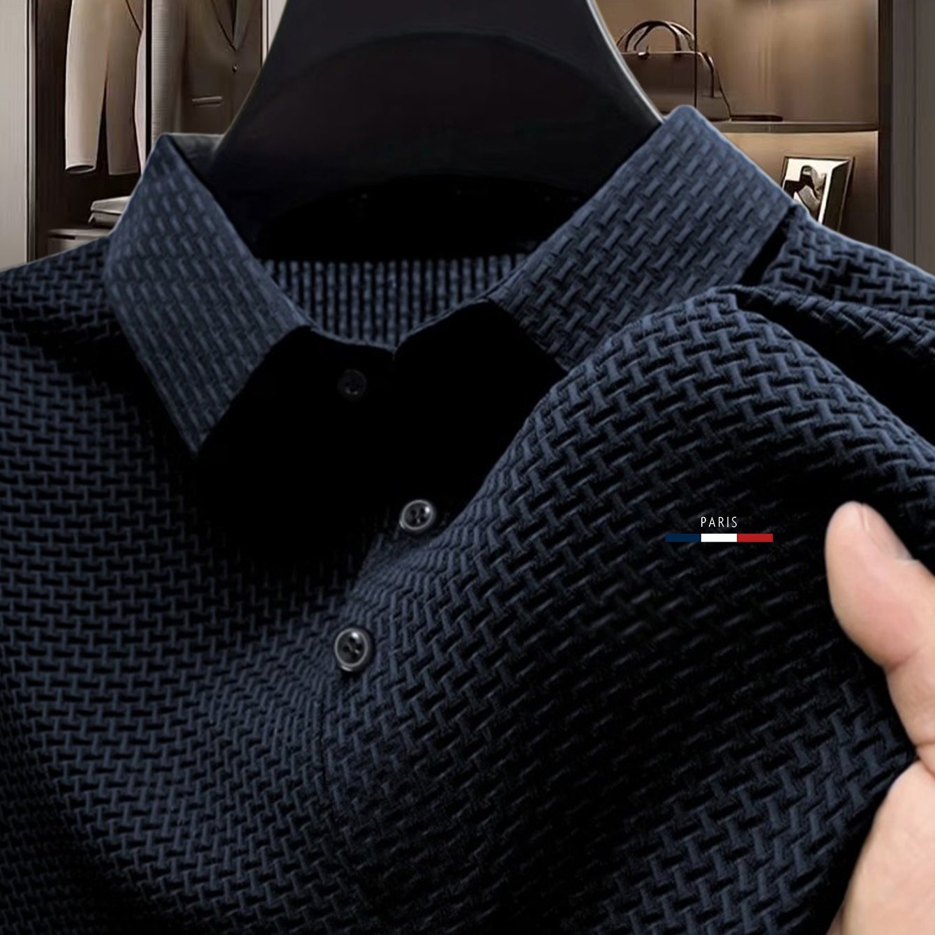 TEMU Summer Minimalist New Style Men's Short-sleeve Business Shirt, Fashionable
