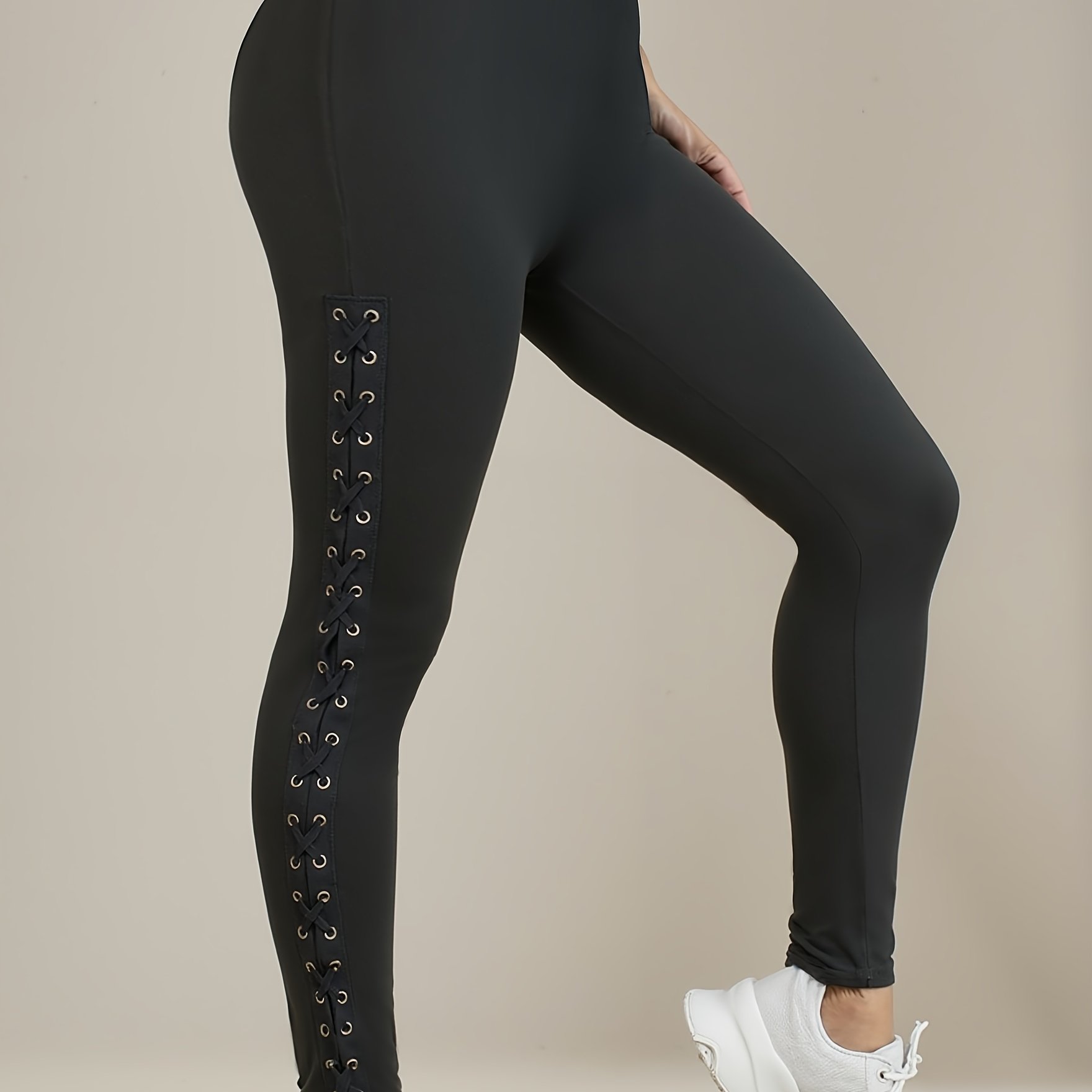 -developed Side Ventilation Eyelet Drawstring Bottom Pants