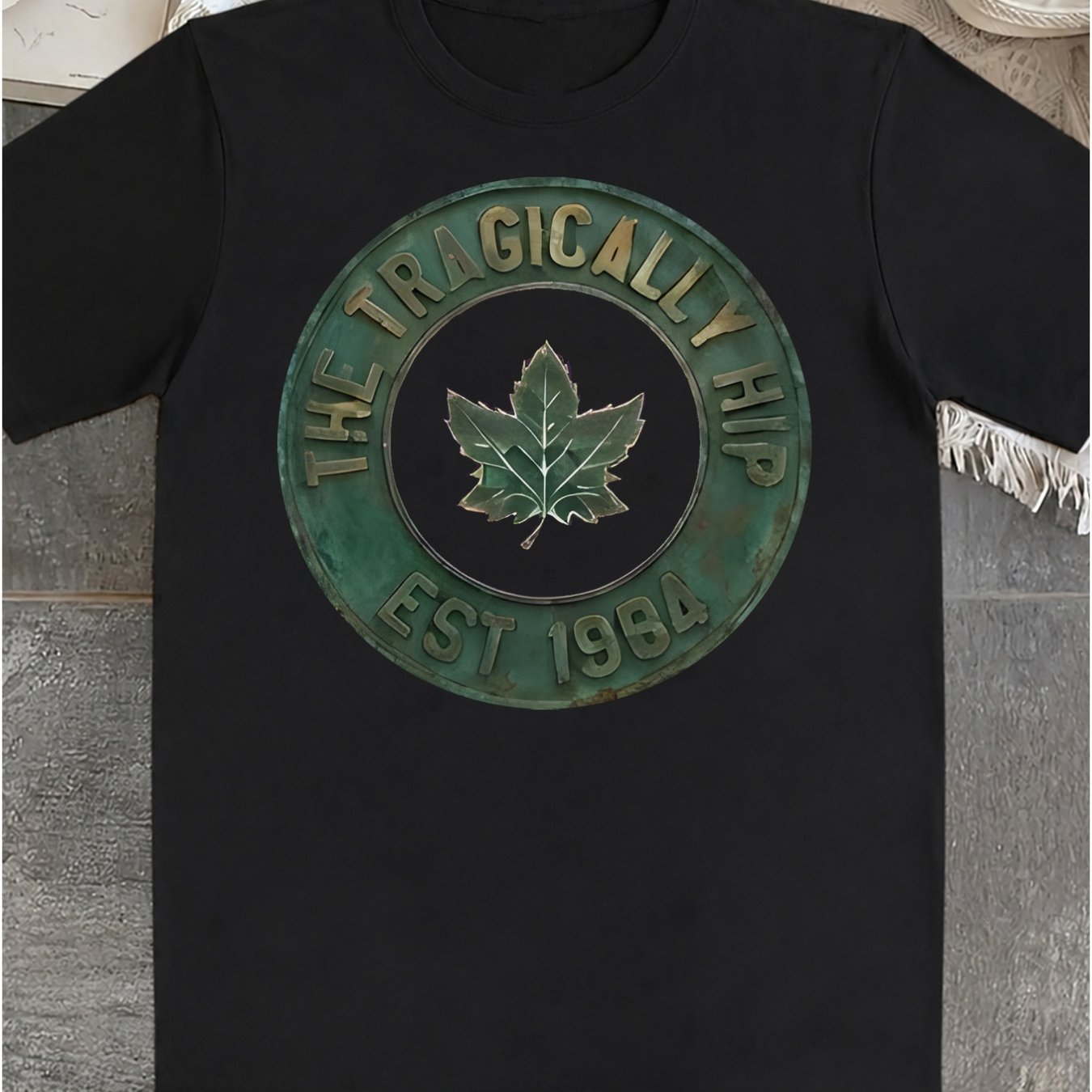 TEMU T-shirt officiel 1984 de l'artiste_ Col rond Coupe droite Tissu légèrement extensible Convient à toutes Style décontracté Motif imprimé T-shirt