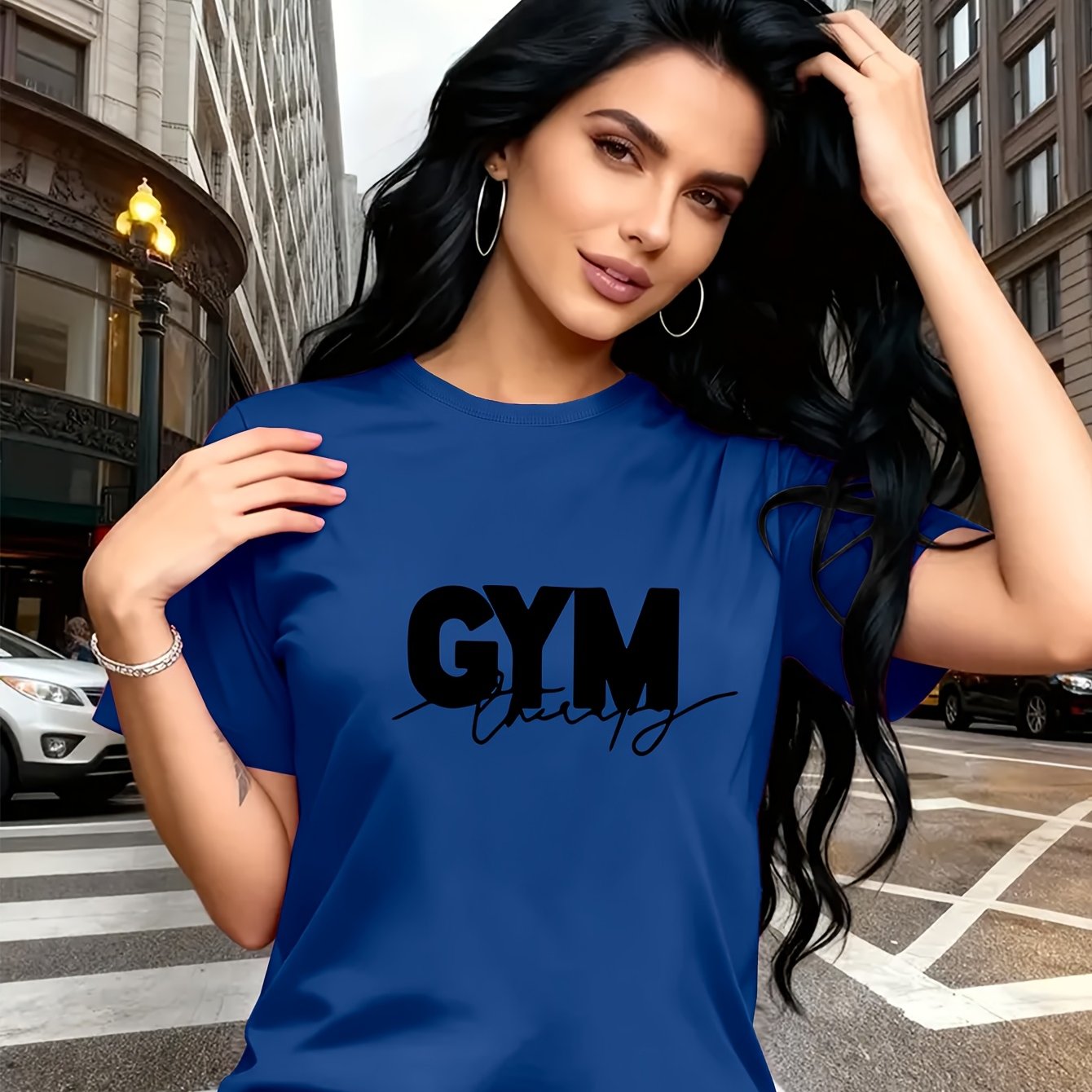 TEMU Relax" Letter Print Design, Stylish And Breathable T-shirt, Suitable For Family Trips, Campus, Casual S, Daily Commutes, Matching Outfits For