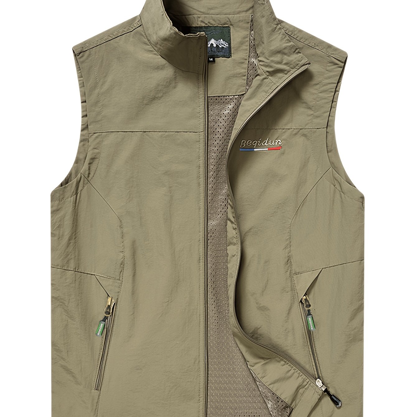 TEMU /autumn Outdoor Sports Vest For Shooting, Mountaineering, And Fishing - Thin Lightweight Casual Jacket, Suitable For All Ages, Unisex Stand