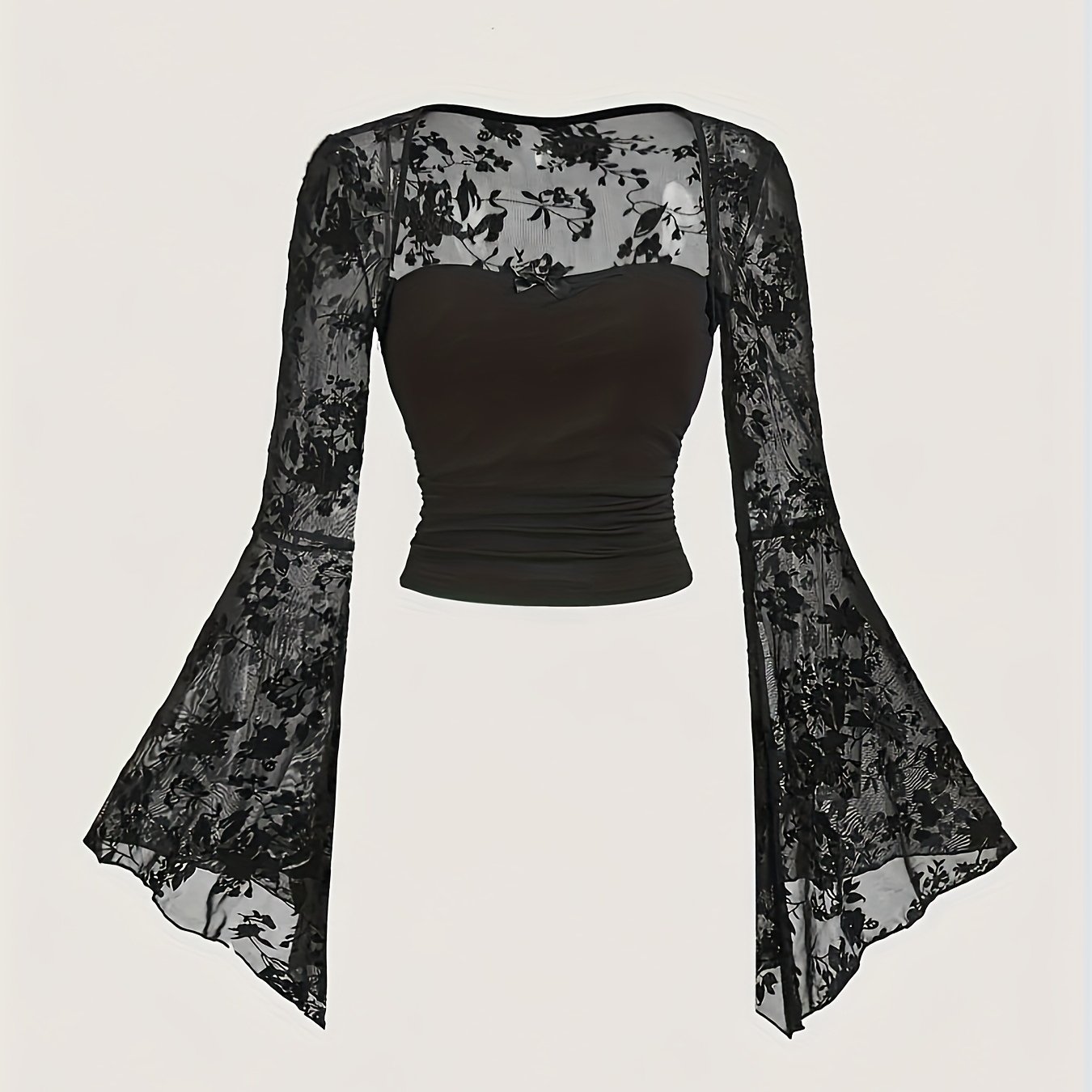 TEMU Elegant 's Camisole Top Sleeves & Lace Detailing - Stretchy Slim Fit, Adjustable Tie Waist, Versatile Wear, Top, Sophisticated Camisole, Top