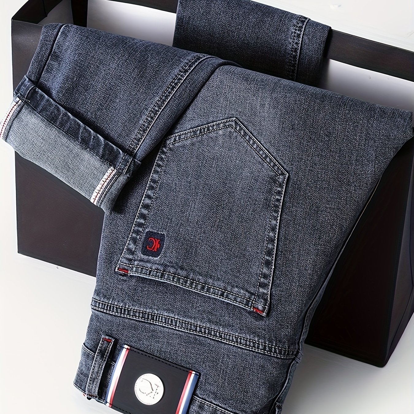 863# Light Business Straight-leg Versatile Stretch Men's Jeans