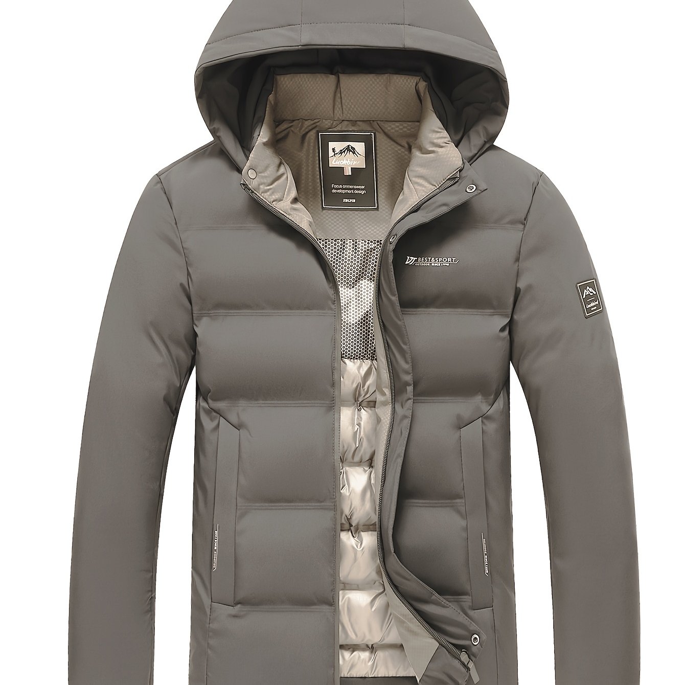 Image of Aw26 Winter Men's Jacket Winter Casual Hooded Coat Soft Shell Jacket