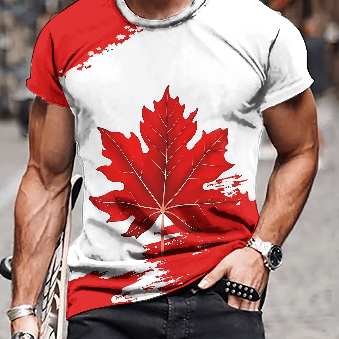 TEMU Novelty Men's 3d Printed Fashion T-shirt