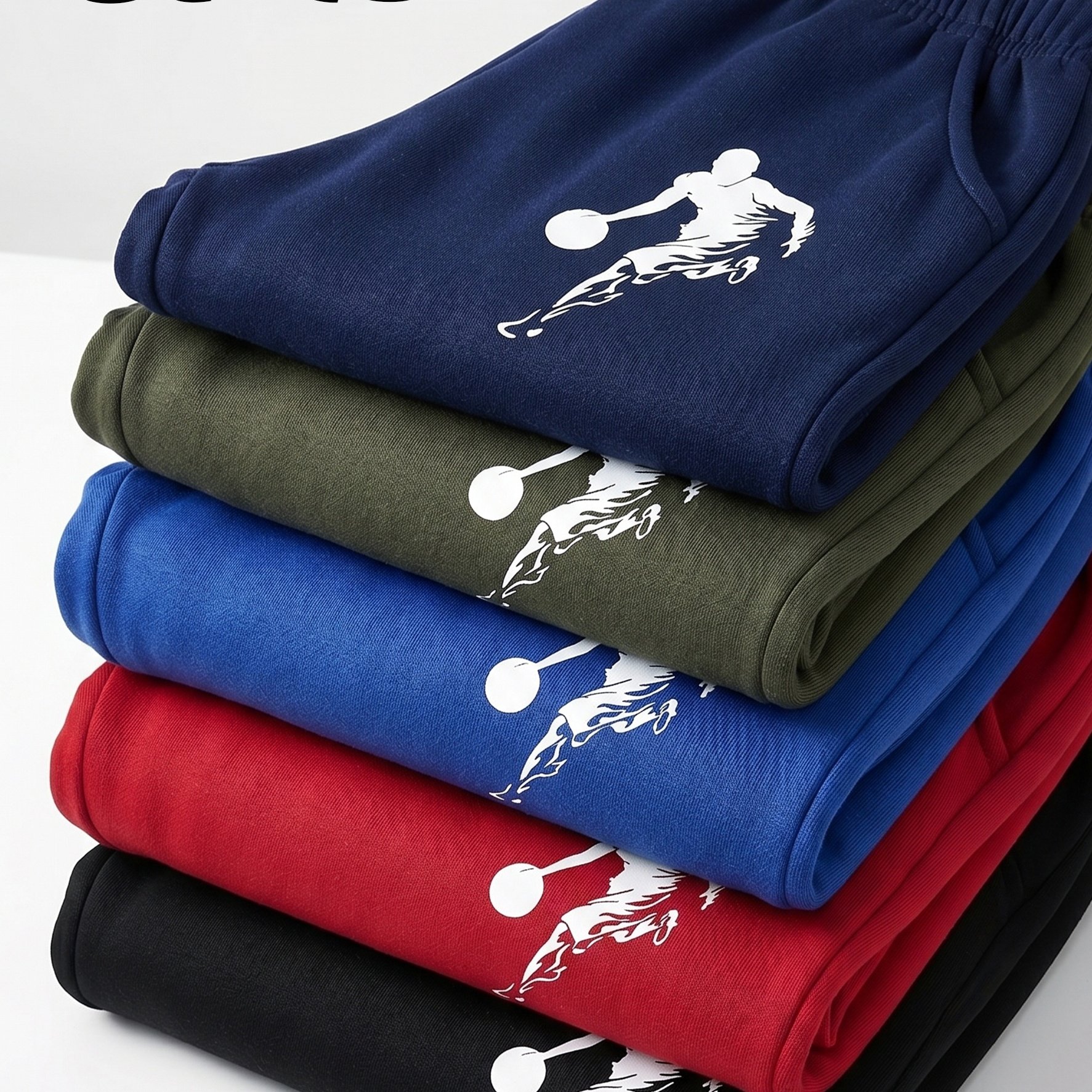 Image of 5pcs Boys' Comfortable Joggers With Pockets - Breathable Polyester, Machine Washable, Perfect For Outdoor Play & Sports - Solid Color, Perfect For Outdoor