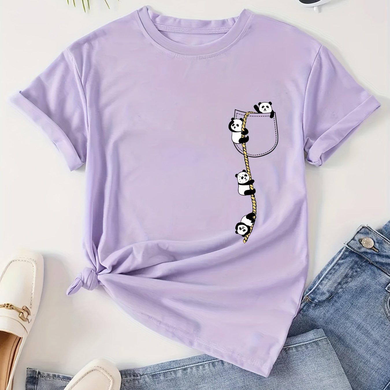 TEMU Casual T-shirts Printed T-shirts