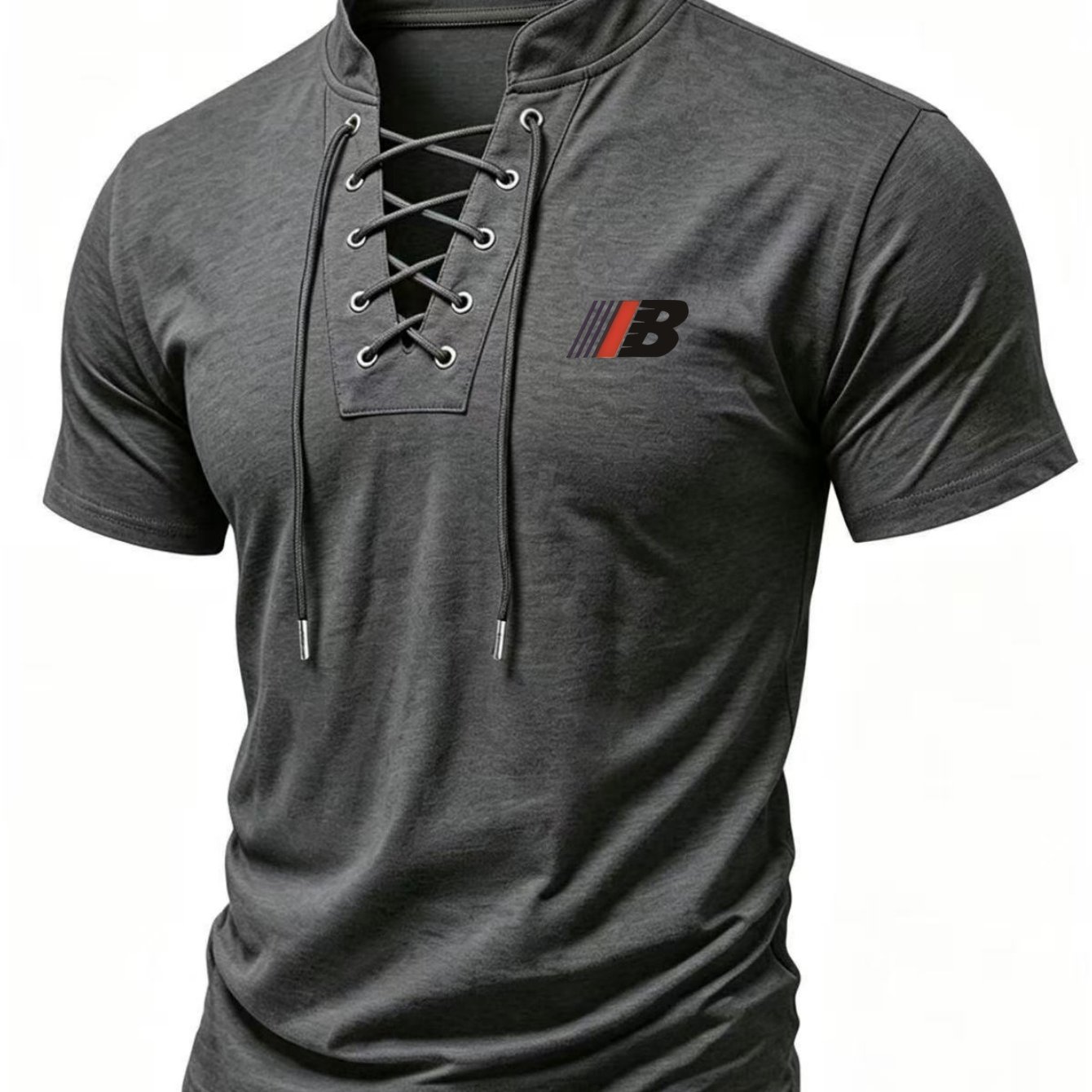 TEMU Maglietta a maniche corte da 2026, stampa con motivo , T-shirt da a maniche corte con alla coreana e bretelle, design personalizzato con lacci,