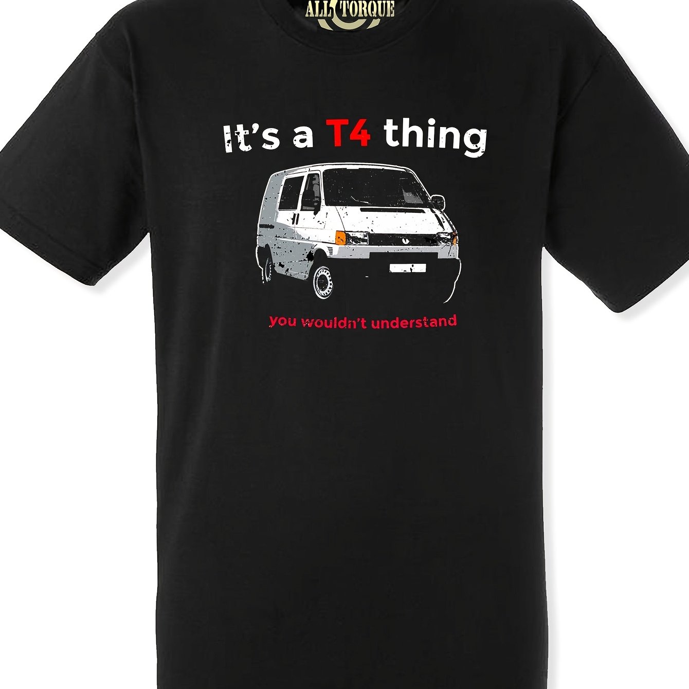 A For Men Featuring The T4 Thing White Transporter Design