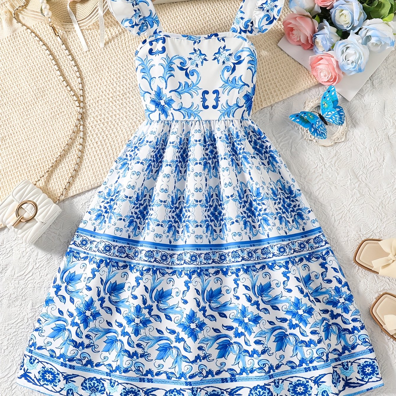 chinese dress ladies Vintage Floral Maxi Dress by Simply Southern – Prep Obsessed