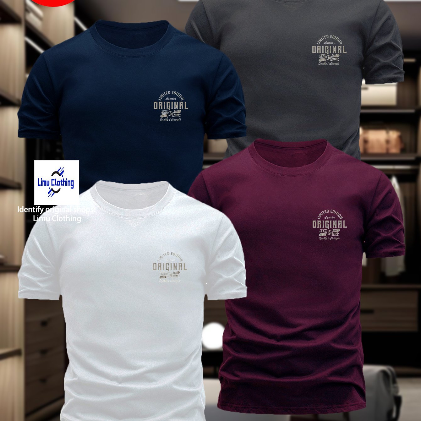 TEMU 4pcs Men's Trendy Short-sleeve T-shirts, Featuring A Simple Crew Neck Design And Vintage-style Text Graphics Printed On The Front Chest. The