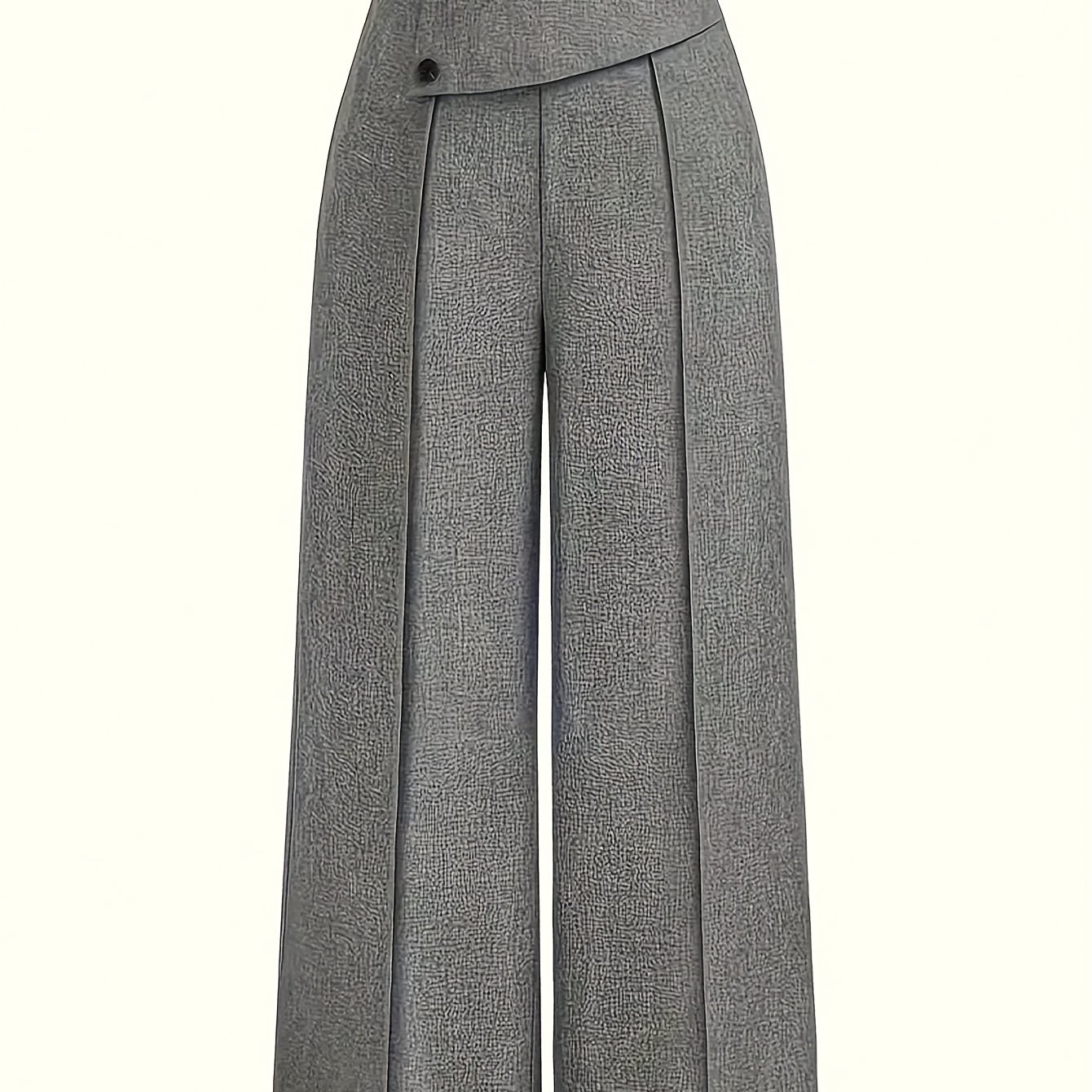 E-shop Damen Schlaghose mit weitem Bein. Mit hohem Bund und Knopfverzierungen, die Detail und einen Vintage-Look hinzufügen. Die lockere Passform