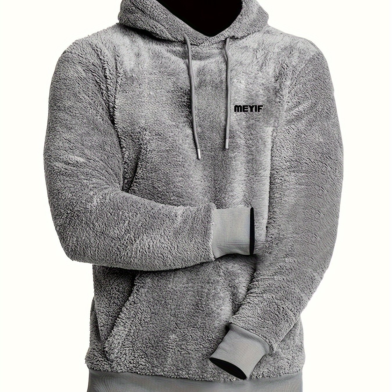 Image of Autumn And Winter Outdoor Thick Coat Men's Thick Fleece Hoodie Hoodie Double-sided Fleece Fleece Fleece Jacket Polar Fleece Fleece