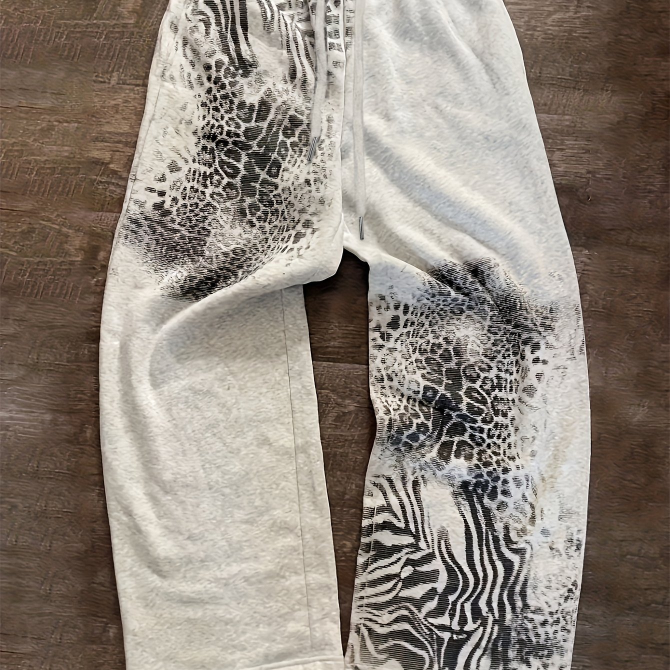 TEMU Y2k Loose Trendy Trousers For Men And Women, Street Vintage Print Sweatpants. For On Ins, Featuring The 2000s Aesthetic. Unisex Harajuku Hip-hop