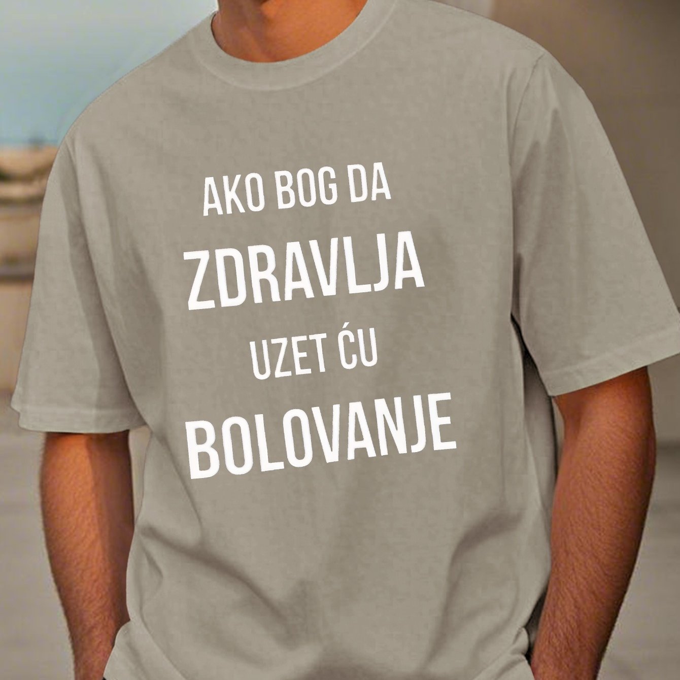 TEMU Humorous Croatian Men's Short Sleeve Summer Tee