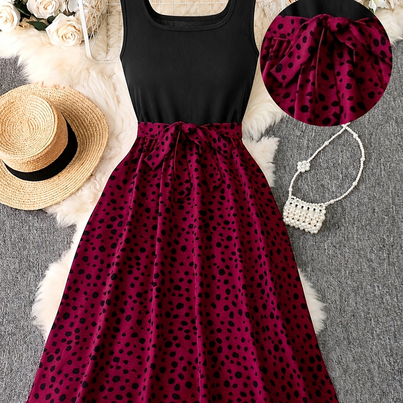 Summer New Women's Polka Dot Maxi Dress
