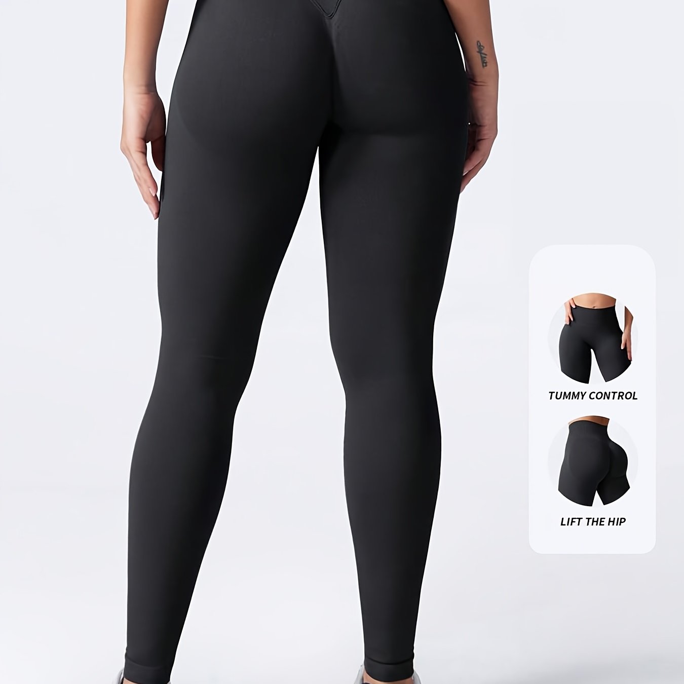 E-shop Damen High-Waist Nahtlose Leggings Po-Lifting Hosen Booty Scrunch Vital Bauchkontrolle Geraffte Strumpfhose Vier Nadelschuss Sechs Faden Prozess