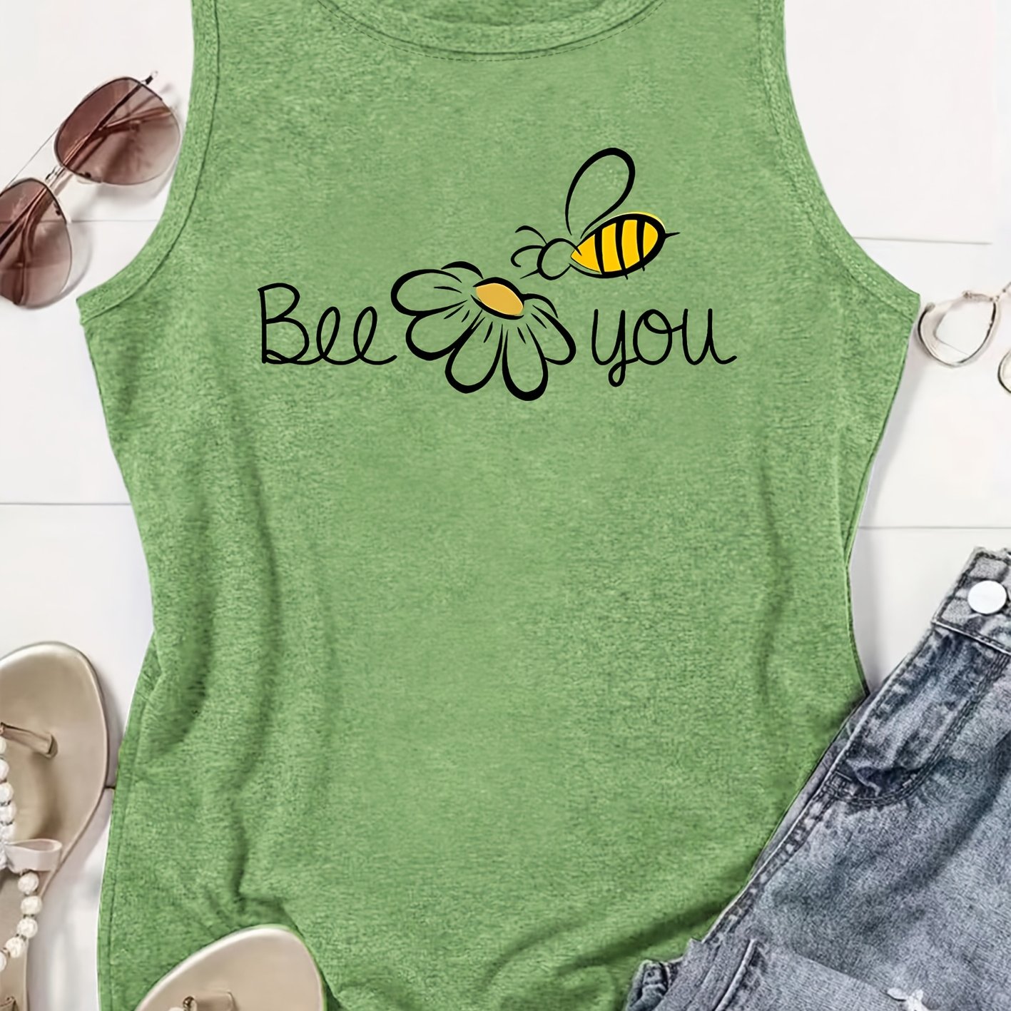 TEMU Elegant Women's Party Top '' With A Round Neck, Featuring A Printed Design, Perfect For Spring, Summer, And Autumn. A Stylish And Photogenic