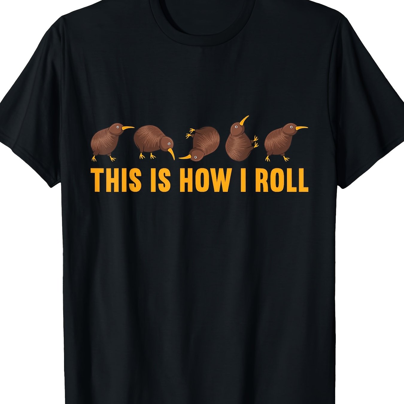 TEMU [high Quality Cotton]kiwi Bird I Roll Funny Kiwi New Zealand Birds T-shirt- Cotton G200g