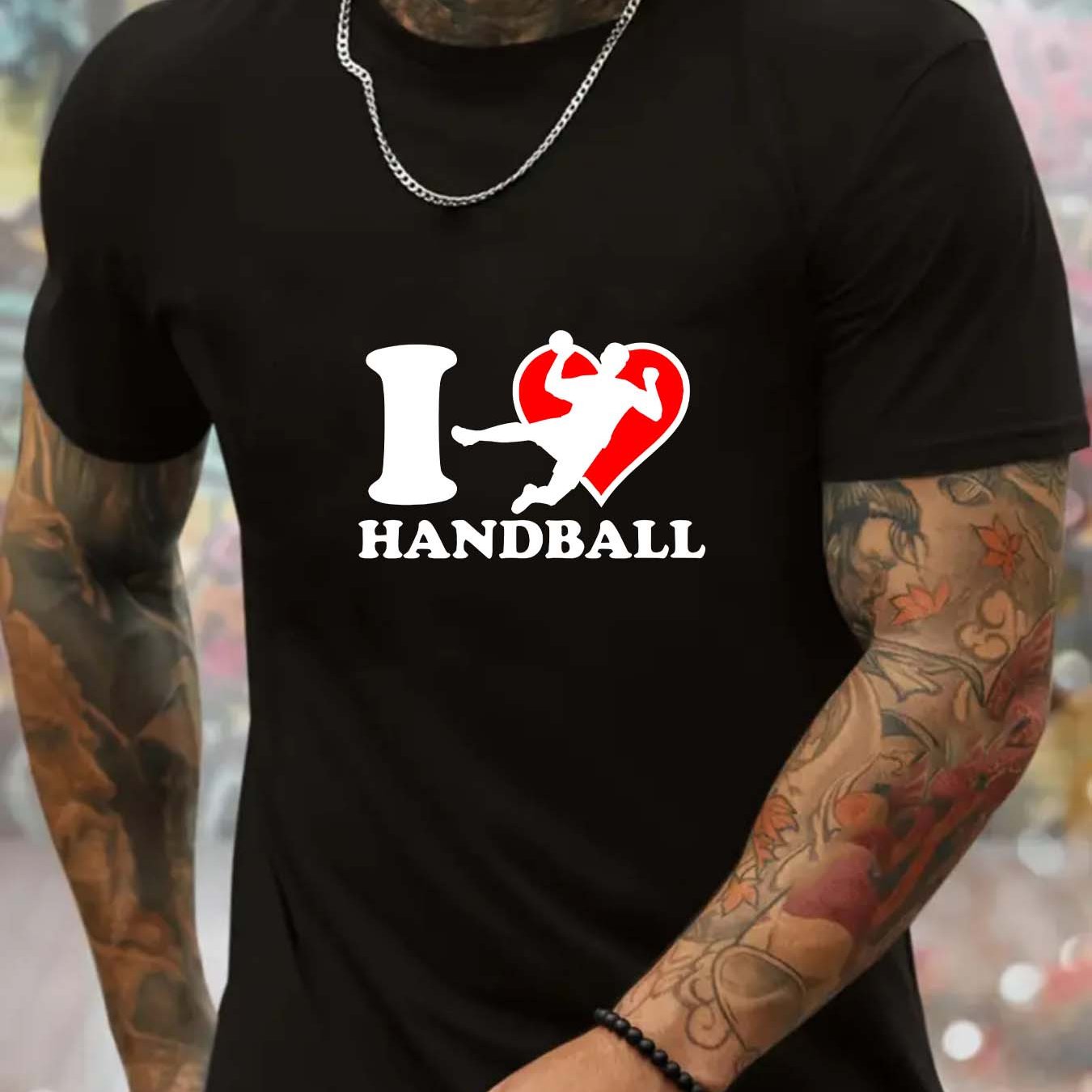 TEMU Men's Outdoor Sports T-shirt Casual Short Sleeve Crew Neck