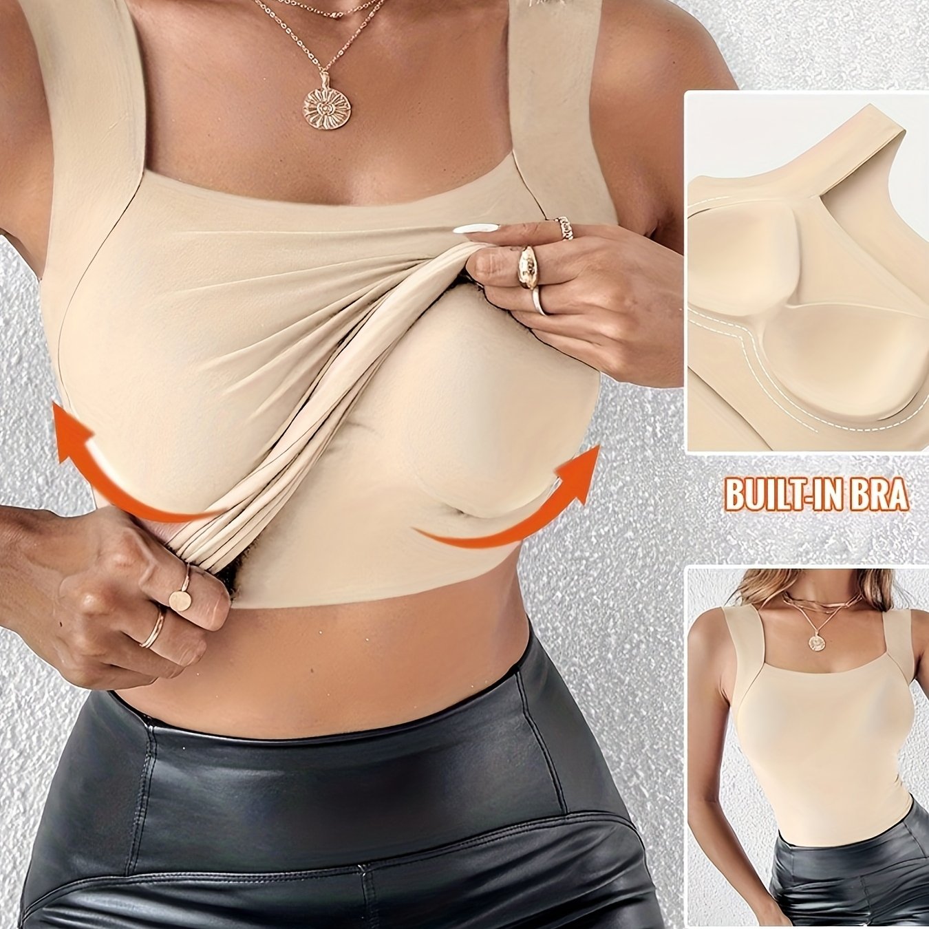 TEMU Camiseta de base sin costuras para y la piel
