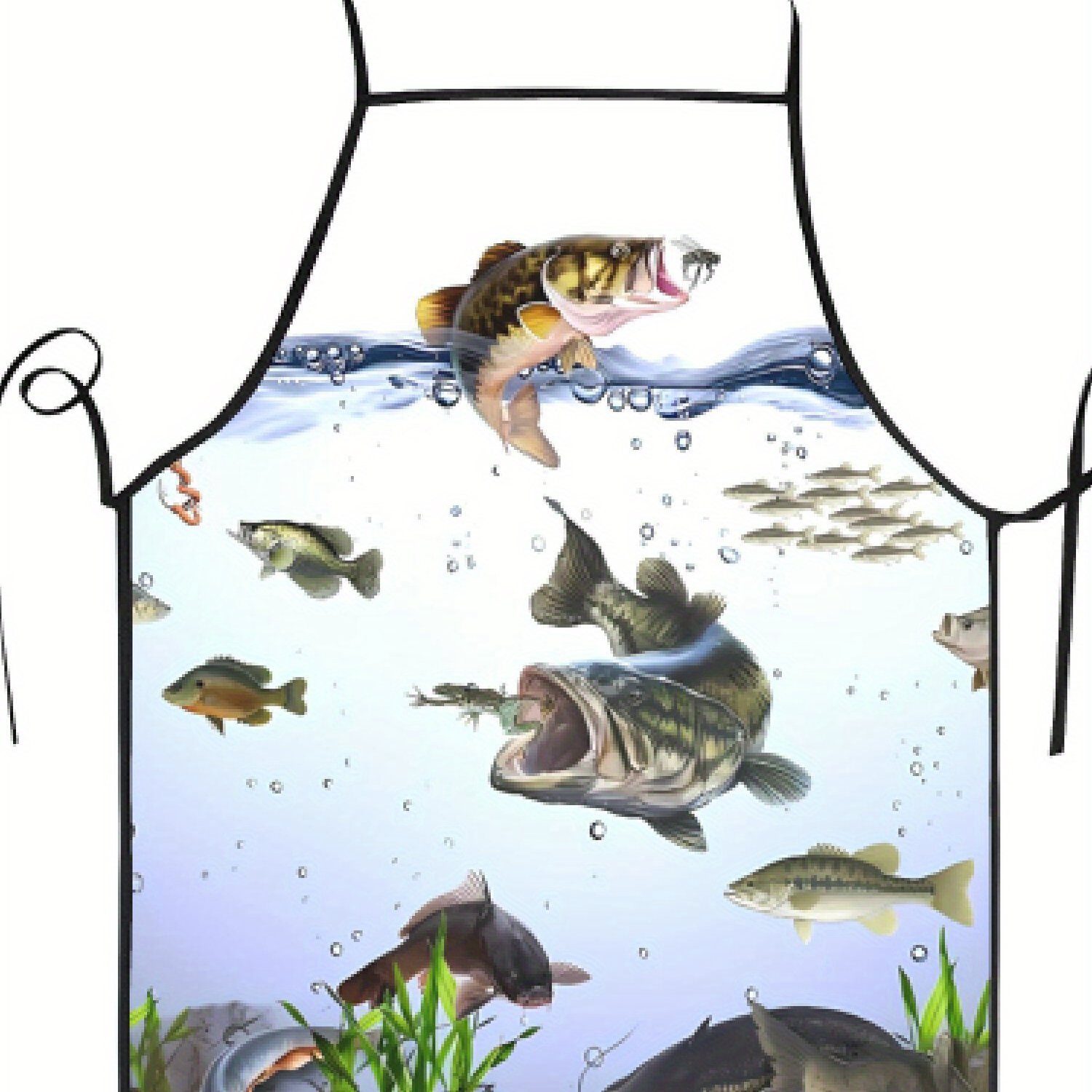2d Print Design Fish Creative Sesign Kitchen Apron