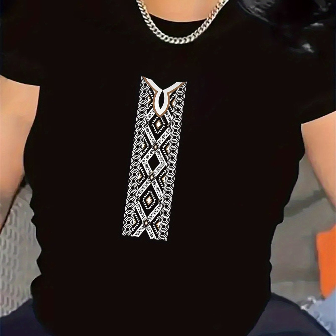 TEMU Short Sleeve T-shirt, Lightweight And Durable Fabric, Stylish Design, , Ideal For And Home Use