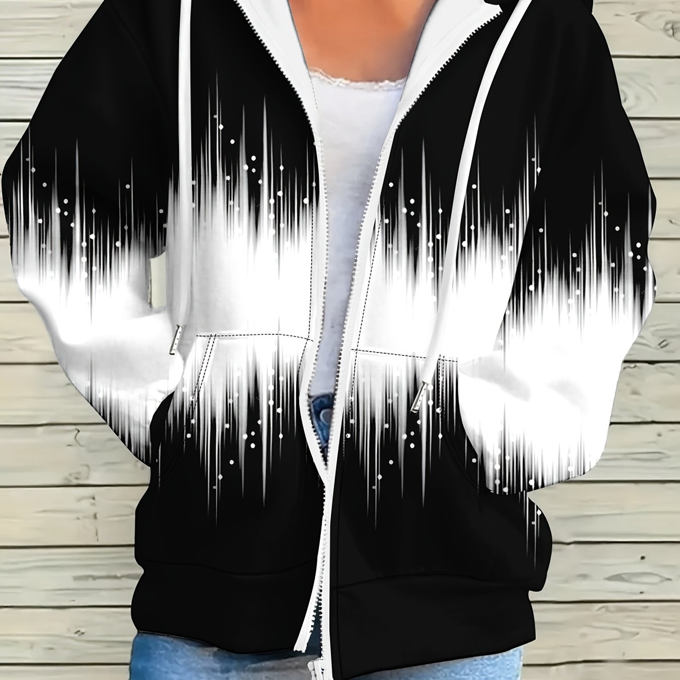 Women's Fashion Casual Zip Sweatshirt - 482