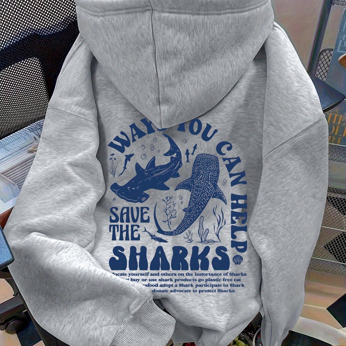 TEMU Graphic-print Hooded Sweatshirt For Autumn And Winter, Women's Clothing