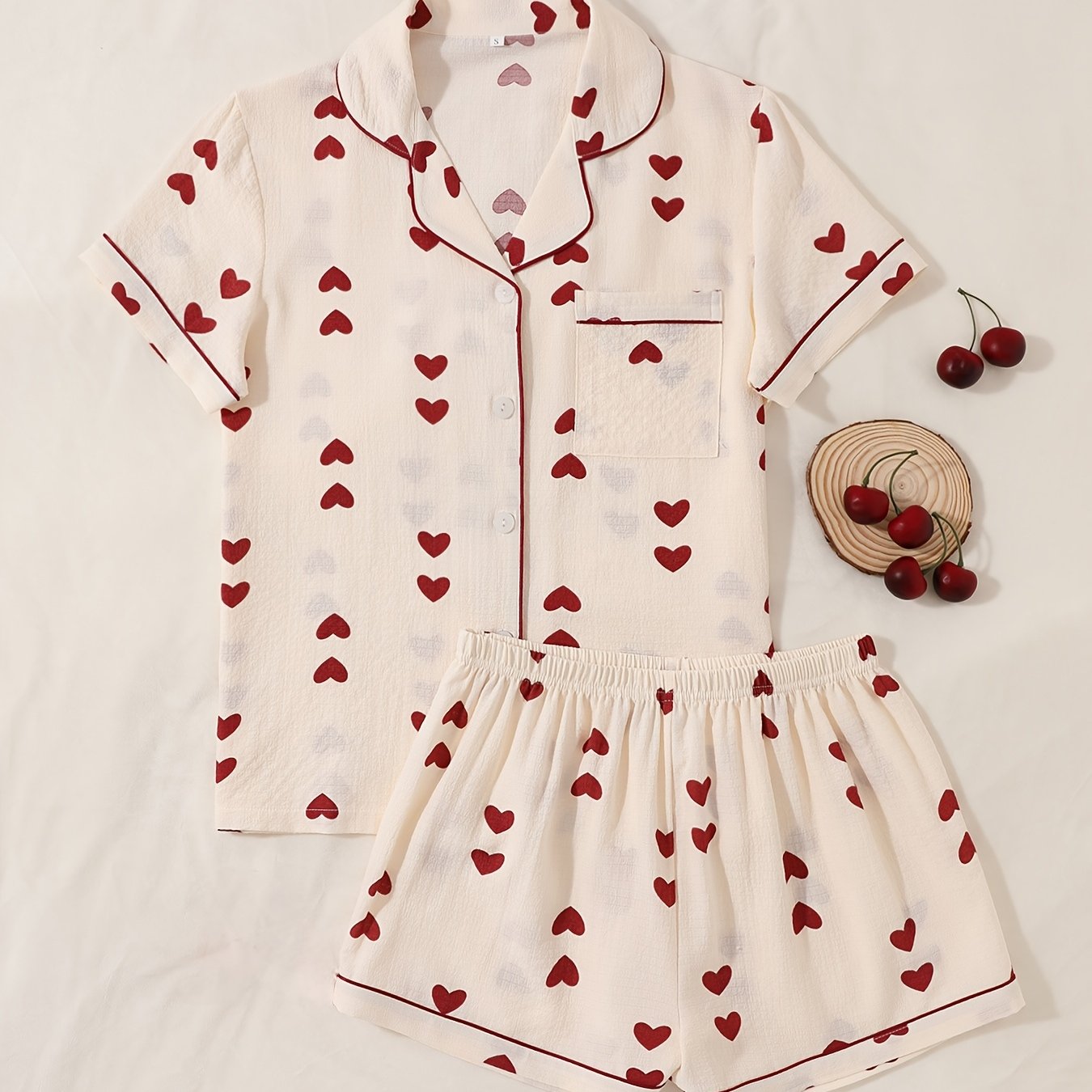 TEMU 2202#a - White Background With Heart-shaped Bubbles