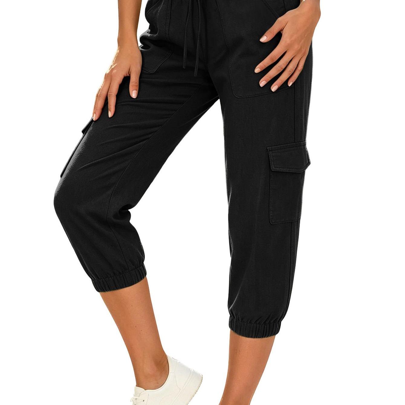 Image of Women's Quick-dry Shorts Elastic Waist With Multiple Pockets, Durable For Trekking Camping Adventure Wear, Breathable Functional Shorts For Women Teens