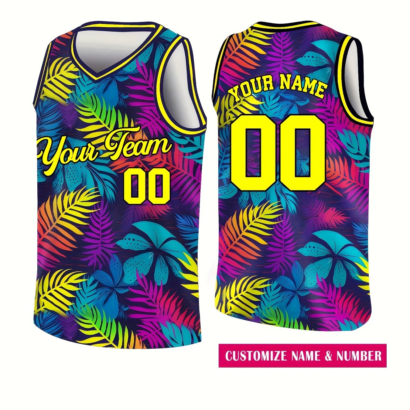 TEMU Maillot de Basket Personnalisé avec Nom d'Équipe et Numéro, Uniforme d'Équipe, Tenue de Match, Vêtements de Basket pour Joueurs et Supporters