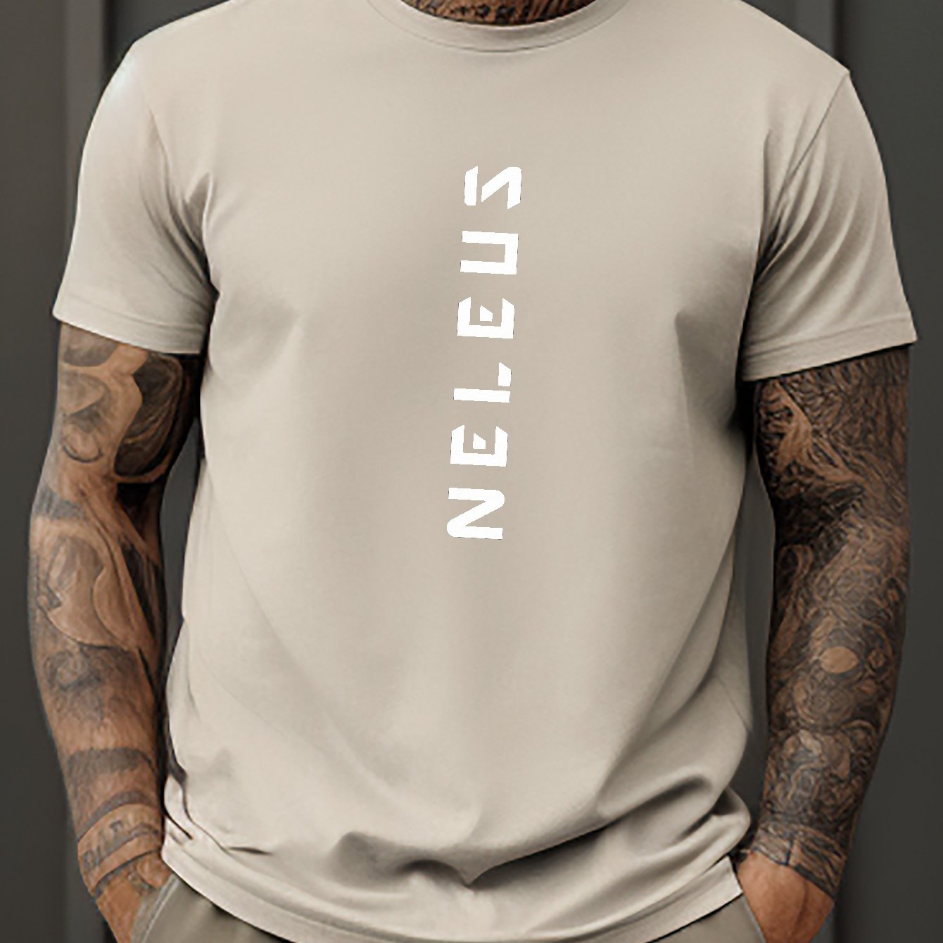 Men's Neleus Print Casual Tees Short Sleeve Crew Neck T - Temu United  Kingdom