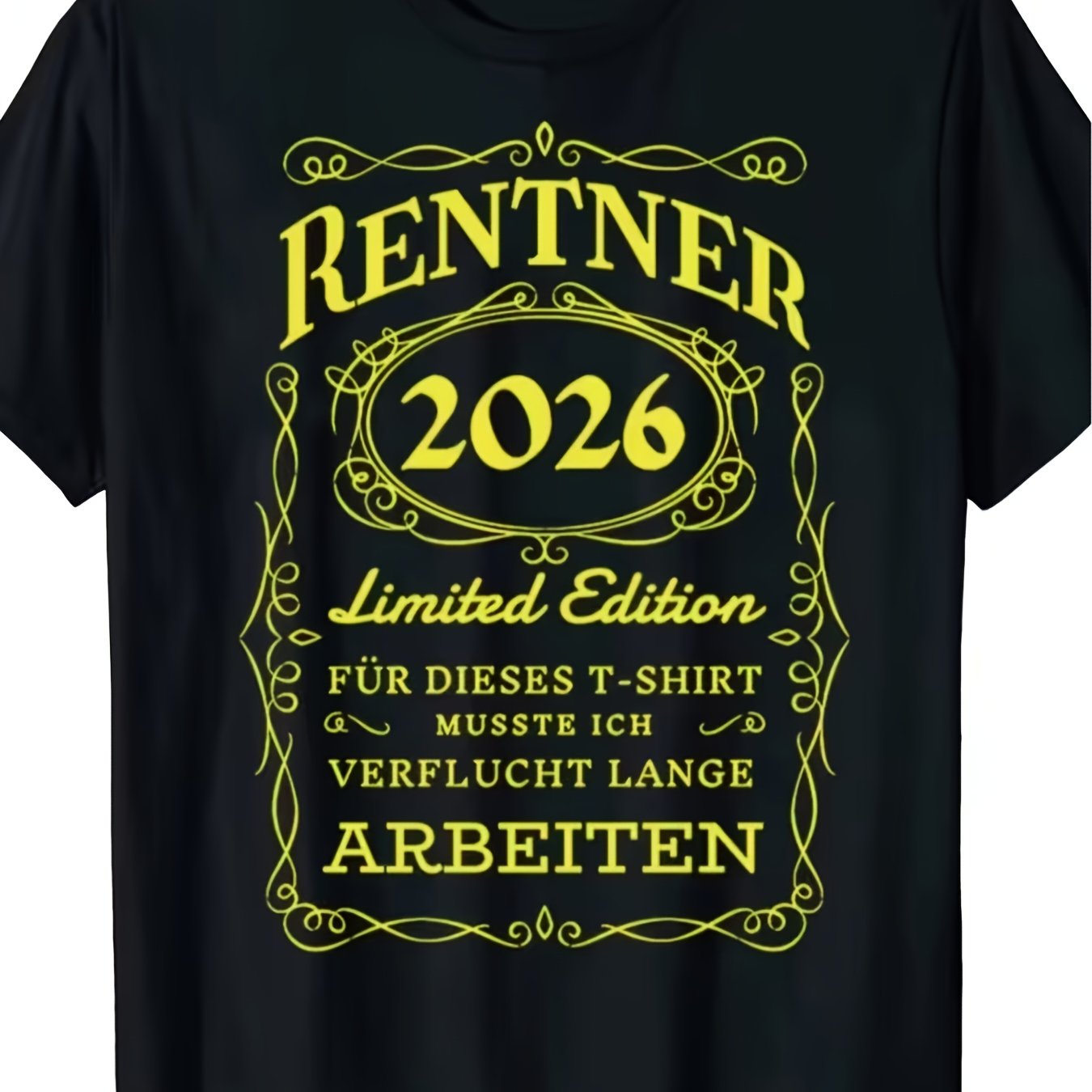E-shop Herren Fun Rentner T-Shirt 51,46m Grafik-Shirt - Limitierte Edition Rentner-Thema T-Shirt mit Deutscher Aufschrift "Rentner" Design, Casual