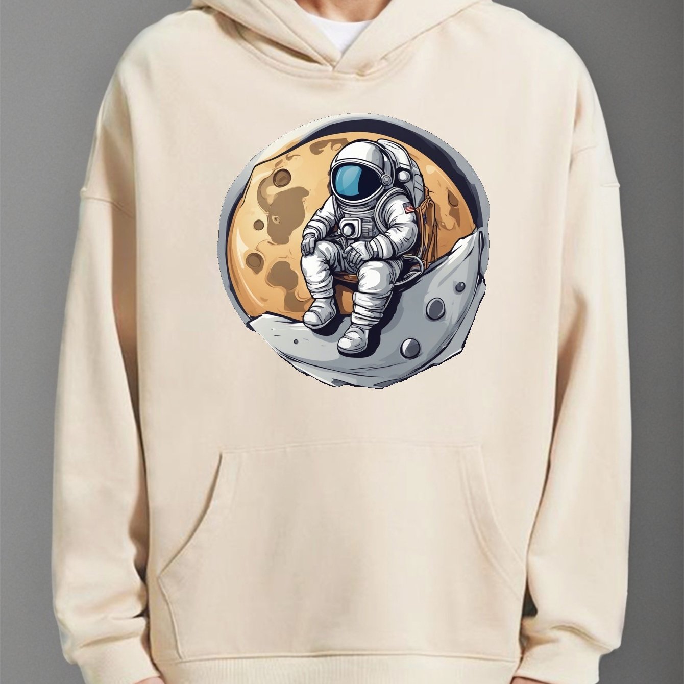 kapuzenpullover cartoon astronauten aufdruck coole hoodies Temu