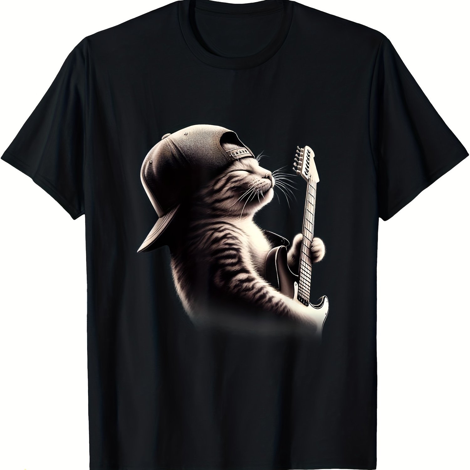 TEMU Cat Guitar - Guitar Cat T-