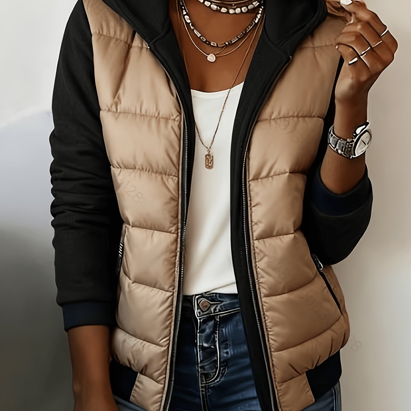 Women's Fashion Casual Padded Coat Jacket