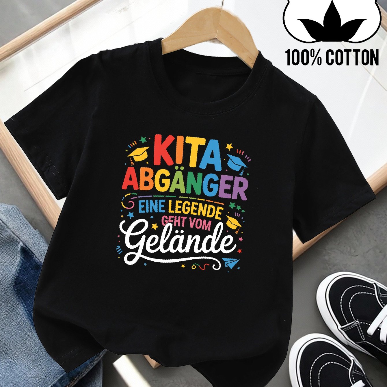 Image of Kindergarten Graduate Legend Leaving Campus Boys 100% T-shirt Soft And Comfortable Everyday Top, Suitable For Home, Outdoor, And Sports Activities, Comfortable And Breathable
