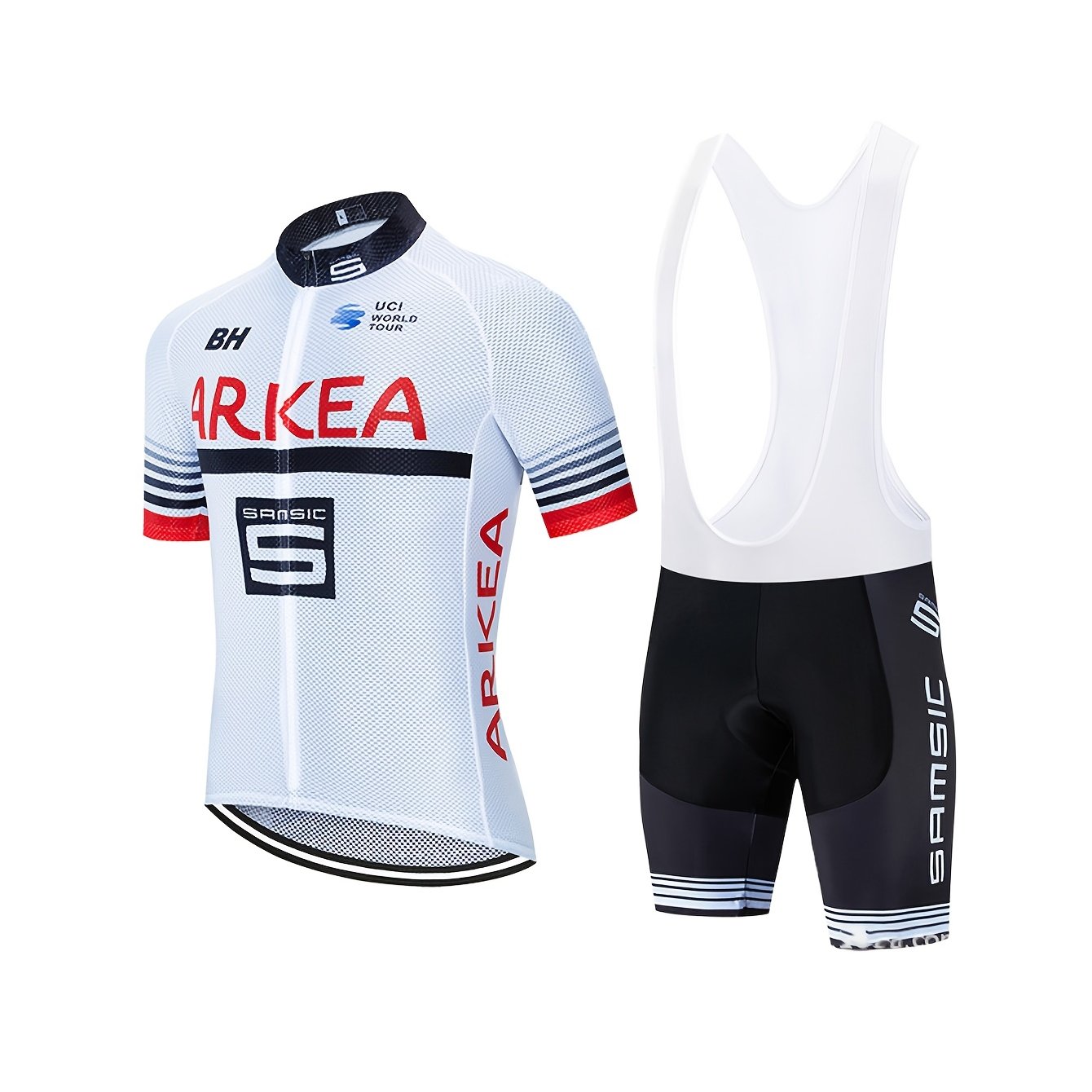 Image of Men's Cycling Suit Set, Men's Mountain Bike Cycling Suit, Breathable And Quick-drying Outdoor Cycling Two-piece Set