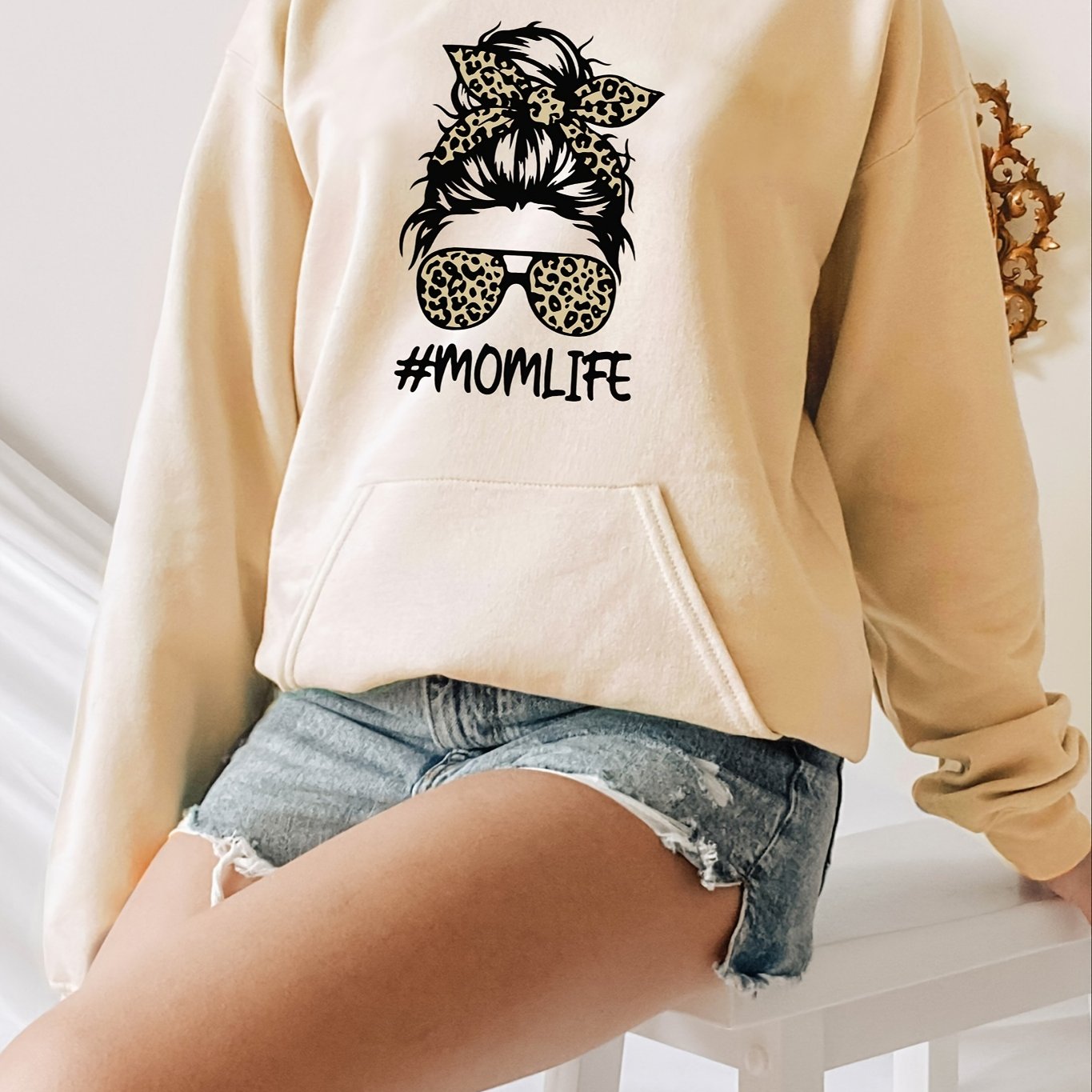 TEMU Women's Casual Hooded Sweatshirt