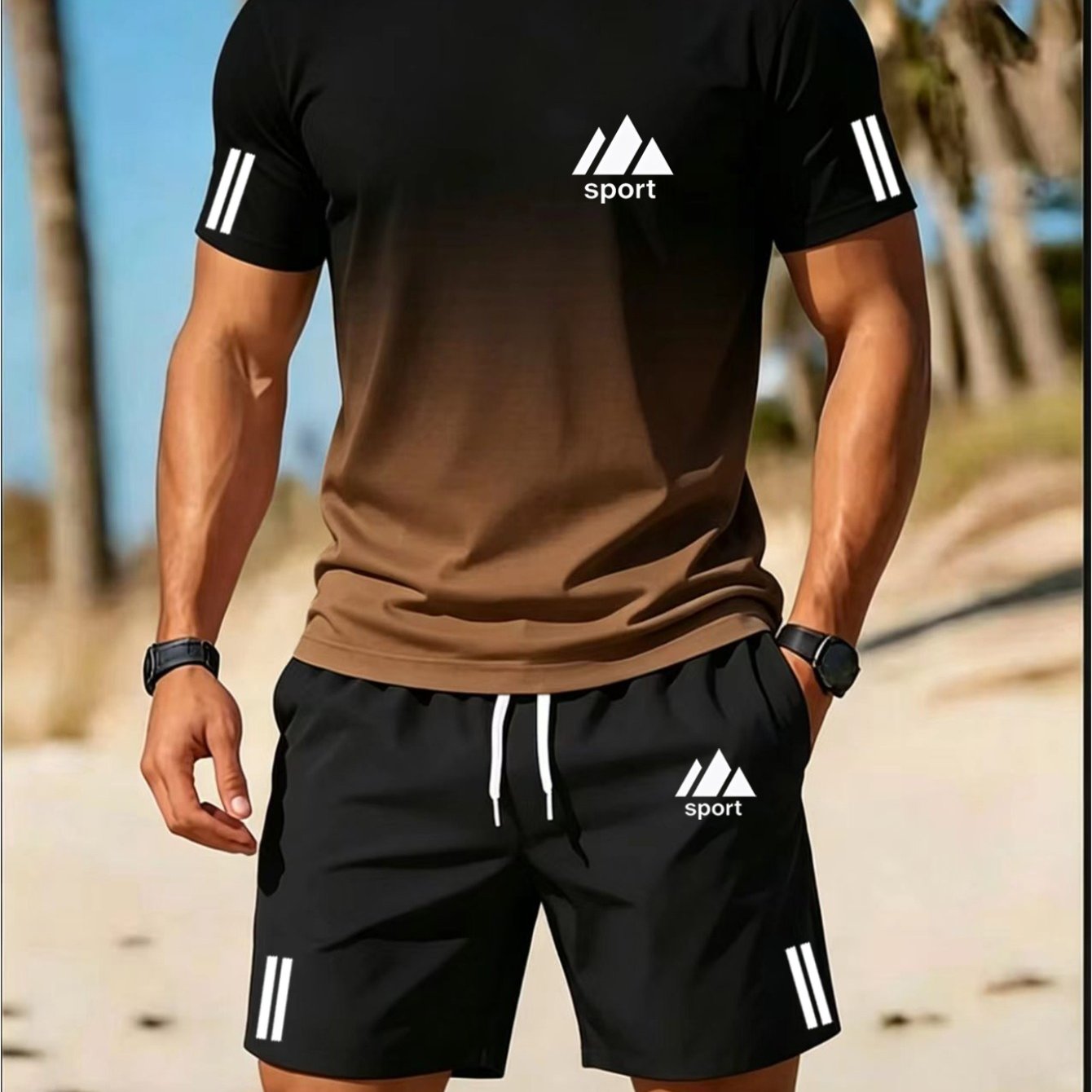 Summer Beach Leisure Sportswear Set