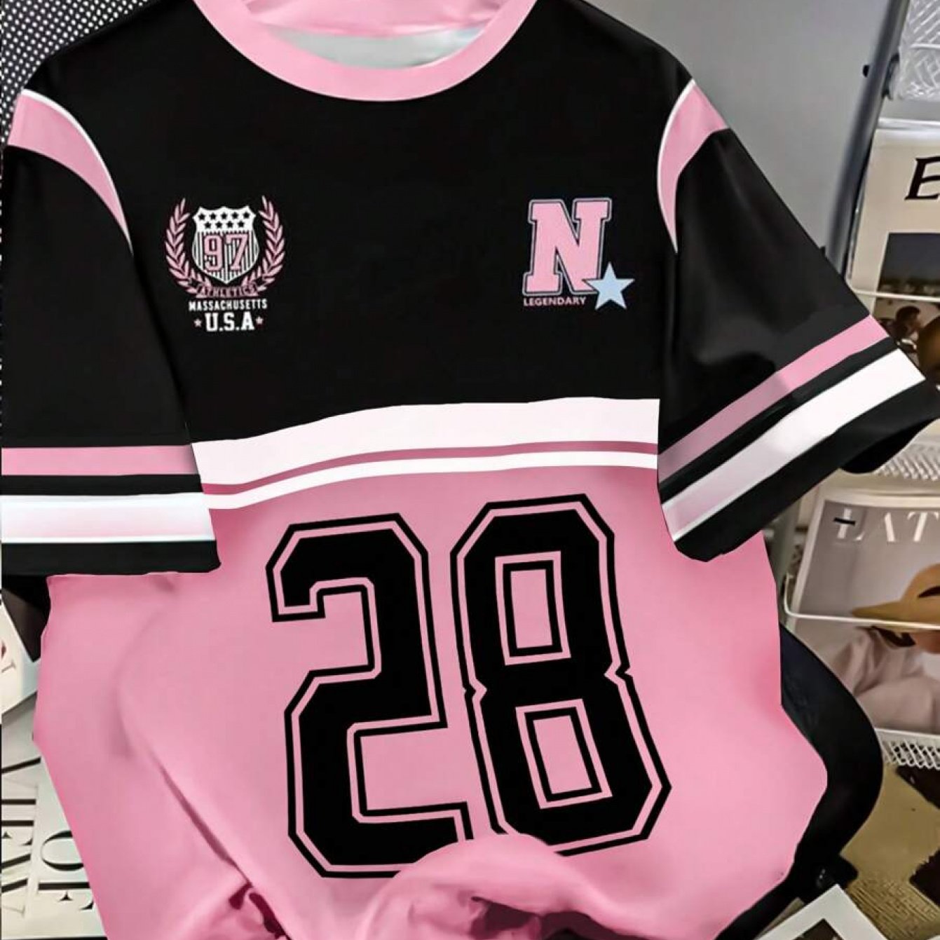 E-shop Plus Size - Plus Size - Damen Rundhals Jersey T-Shirt mit Print - Lässiges Rundhalsoberteil - Leichtes Jersey T-Shirt, geeignet für alle