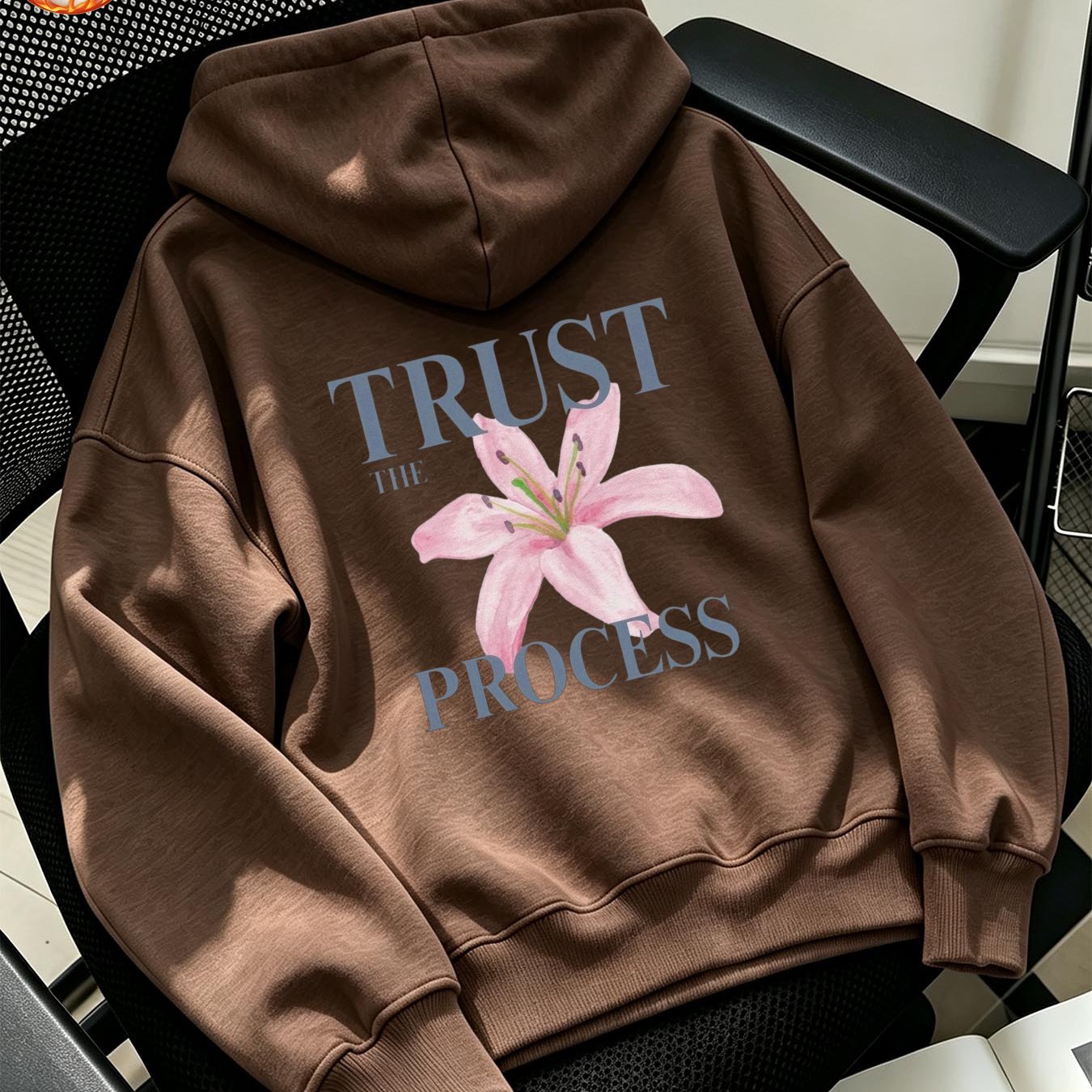 Image of Y2k Women's Hoodie: Black With & ' ' Print, Loose Fit Casual Top For, Simple Versatile, Machine Washable, Local Warehouse
