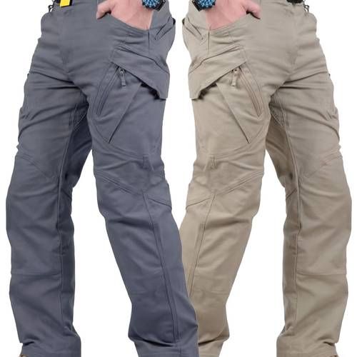 2pcs mens cargo pants stylish functional multifunctional outdoor trousers with multiple pockets ideal gift for