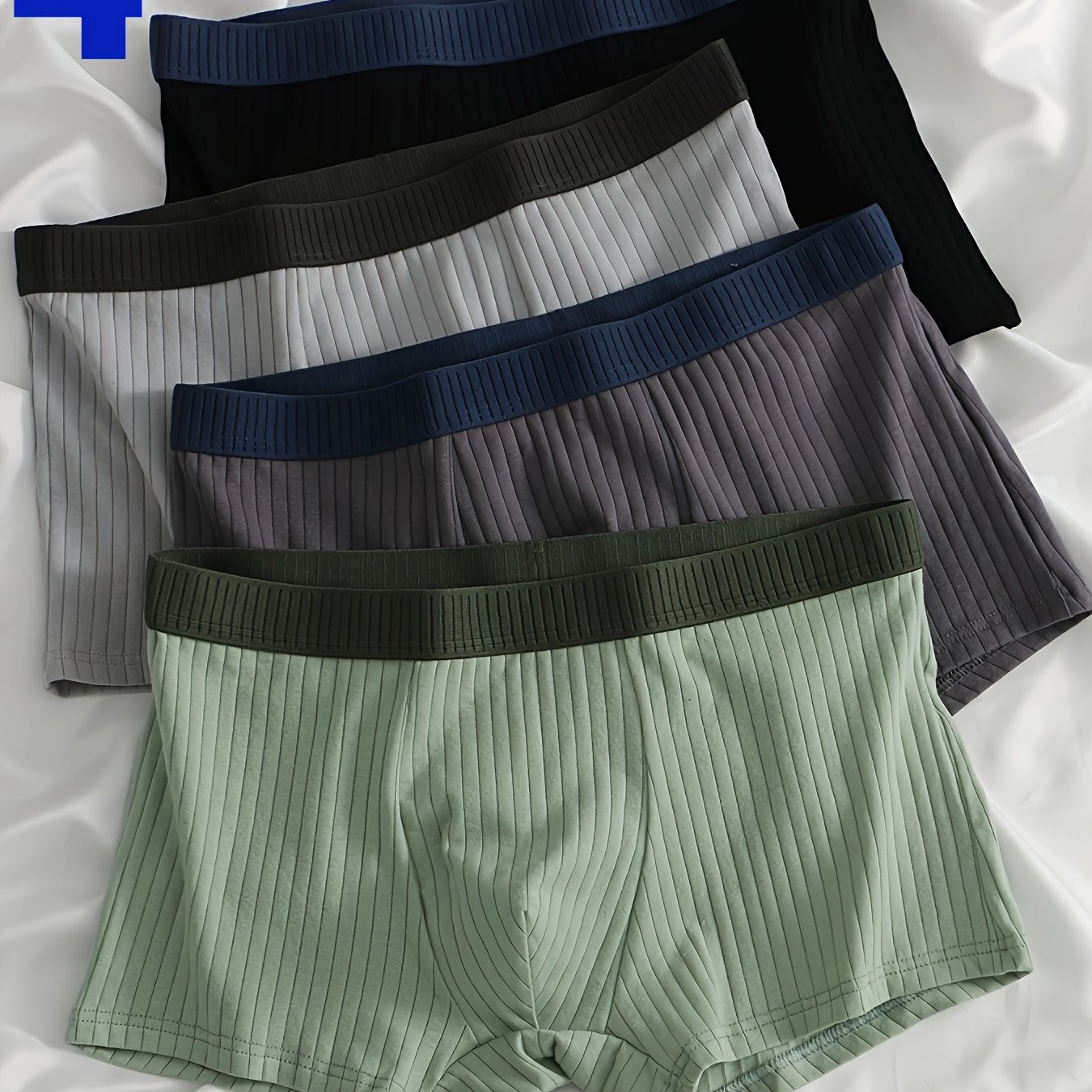 4pcs Men's Underwear Comfortable Soft Men' Color Underwear Casual Men's Cotton Underwear