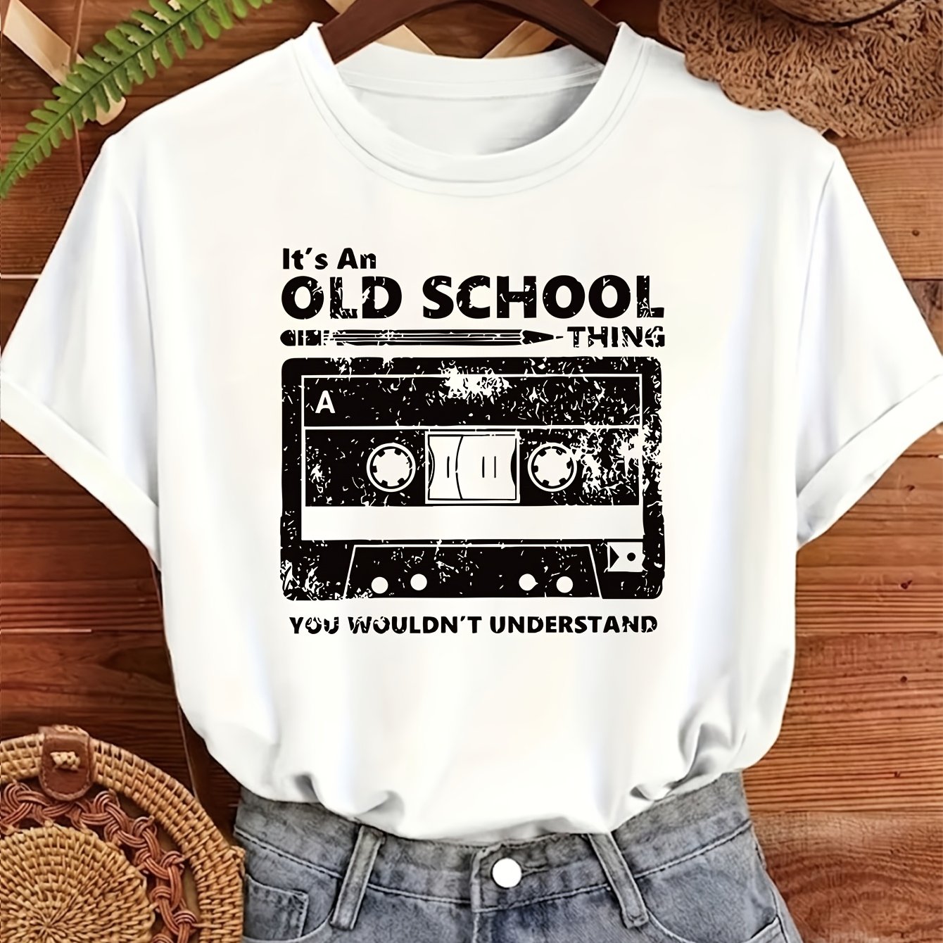 TEMU An Theme Design Pure T Shirt Women's T Shirt High Quality T Shirt Casual Summer Wear For Music Lovers Gift For Who Love