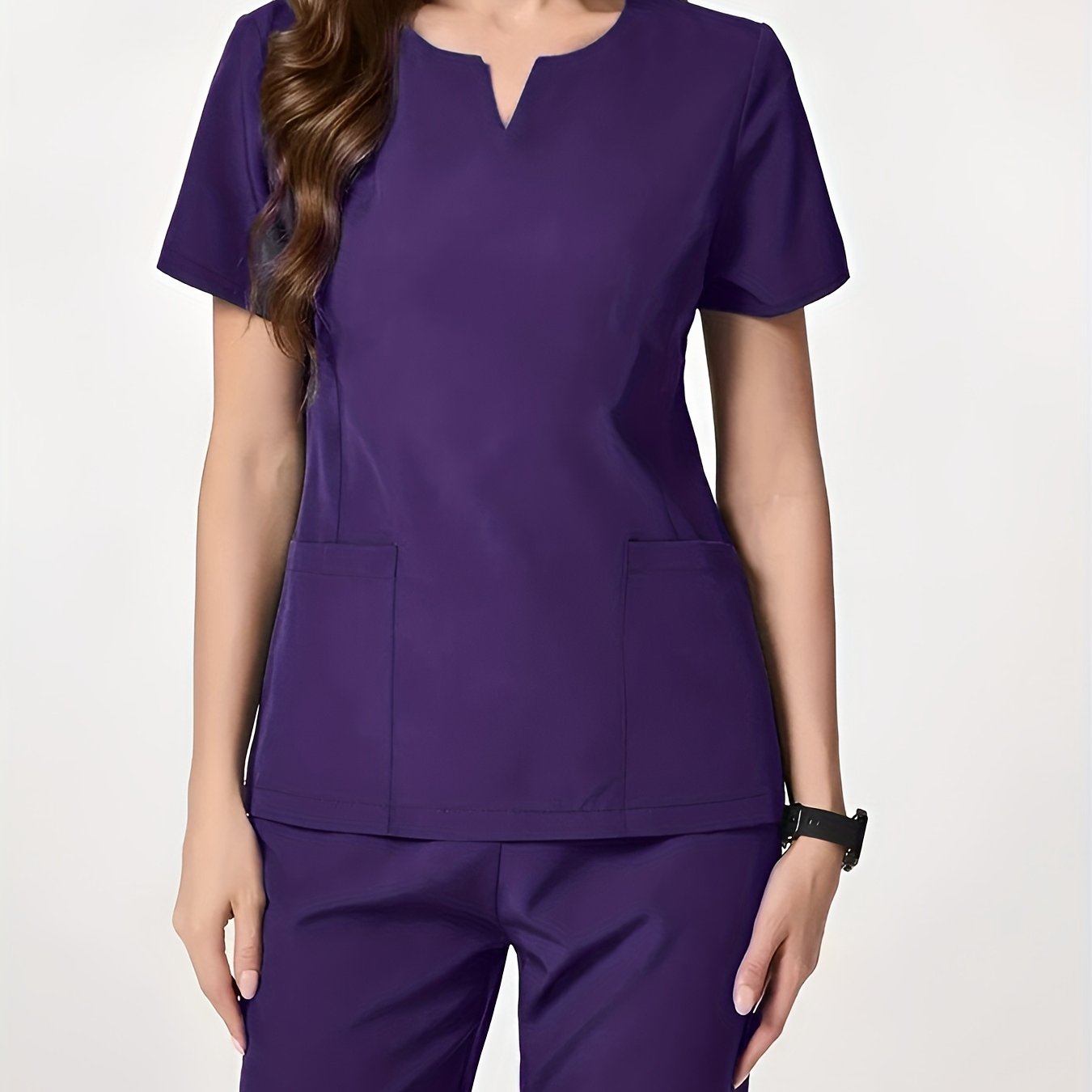 TEMU Completo uniforme casual da donna con divisa per cliniche e ospedali per animali domestici, un cappotto con spazzola