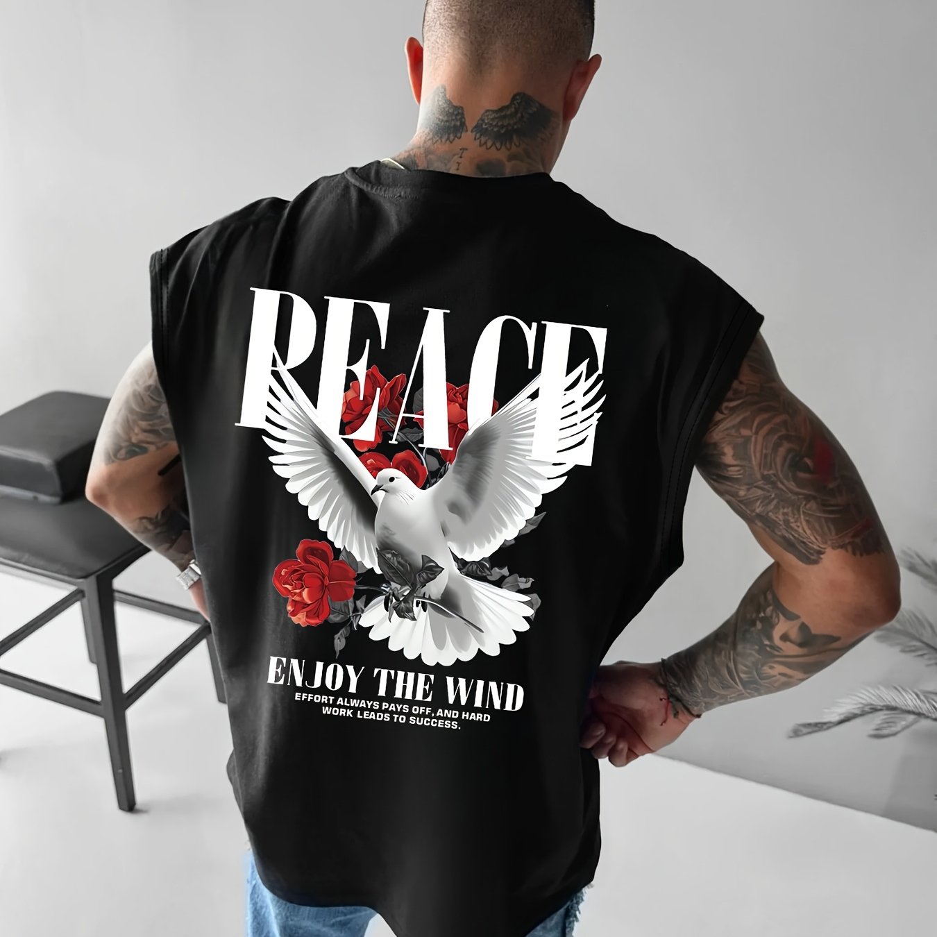 TEMU Chemise Manches Vintage pour Homme - Coupe , Col Rond, pour l'Été - Haut Décontracté, Lavable en Machine, Tenue de Plage Printemps/Été pour
